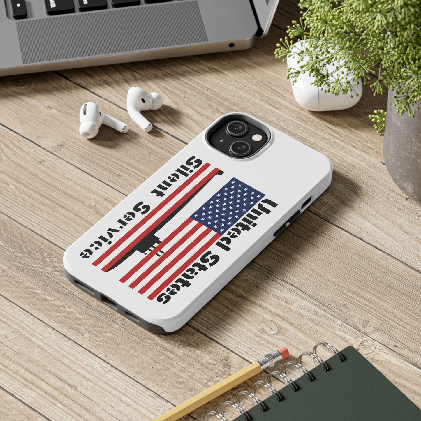 United States Submarine Silent Service Flag Tough iPhone Case