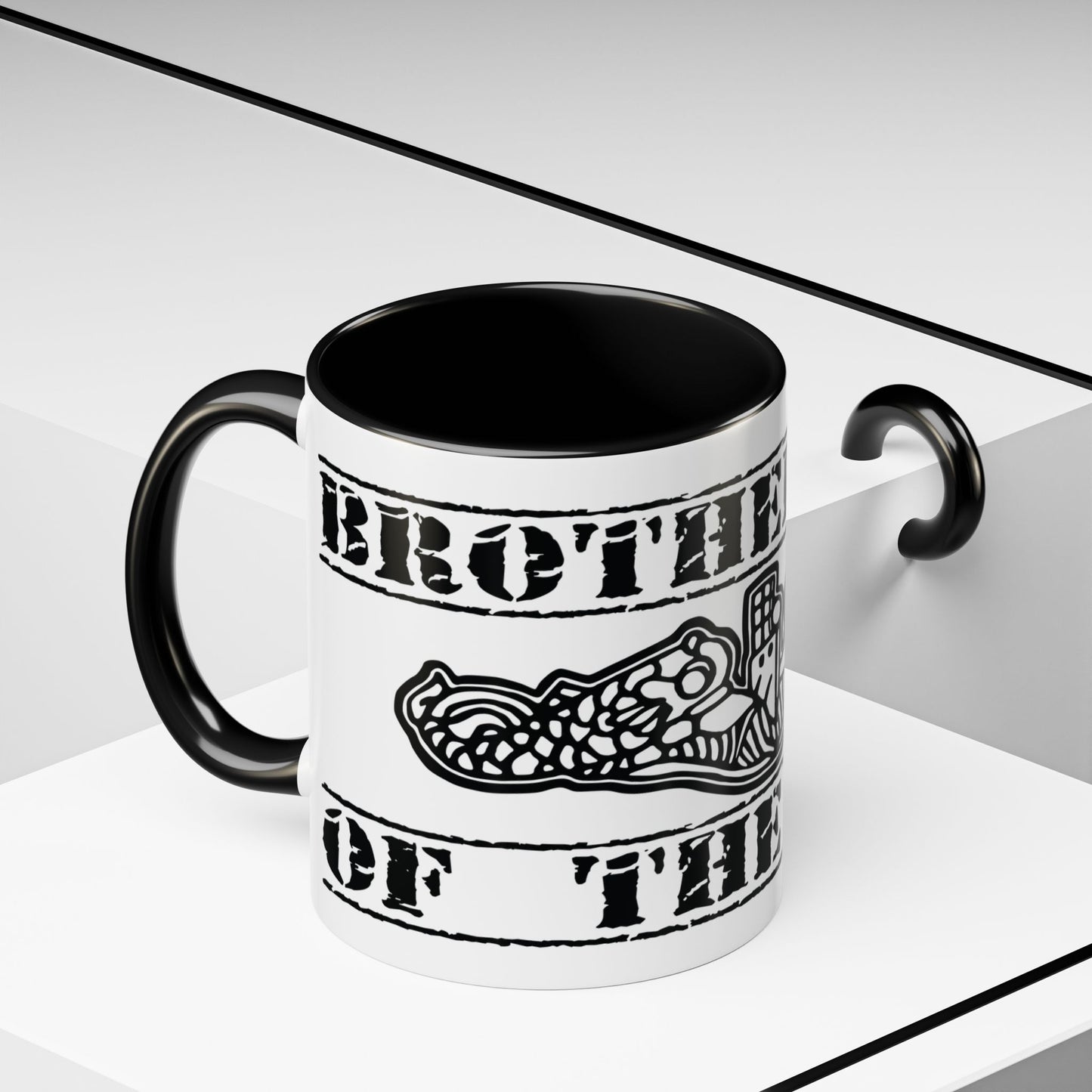 USN Submarine Force Brotherhood of the Phin Silent Service Navy Dolphins Accent Coffee Mugs