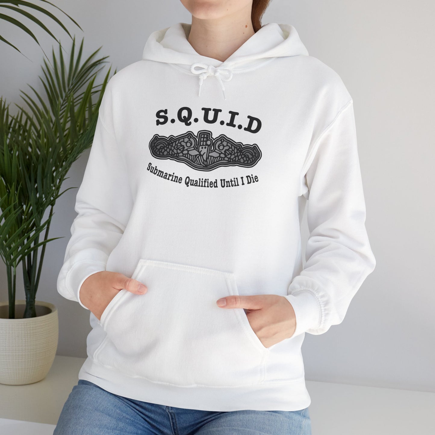 United States S.Q.U.I.D. Submarine Qualified Until I Die Unisex Heavy Blend™ Hooded Sweatshirt