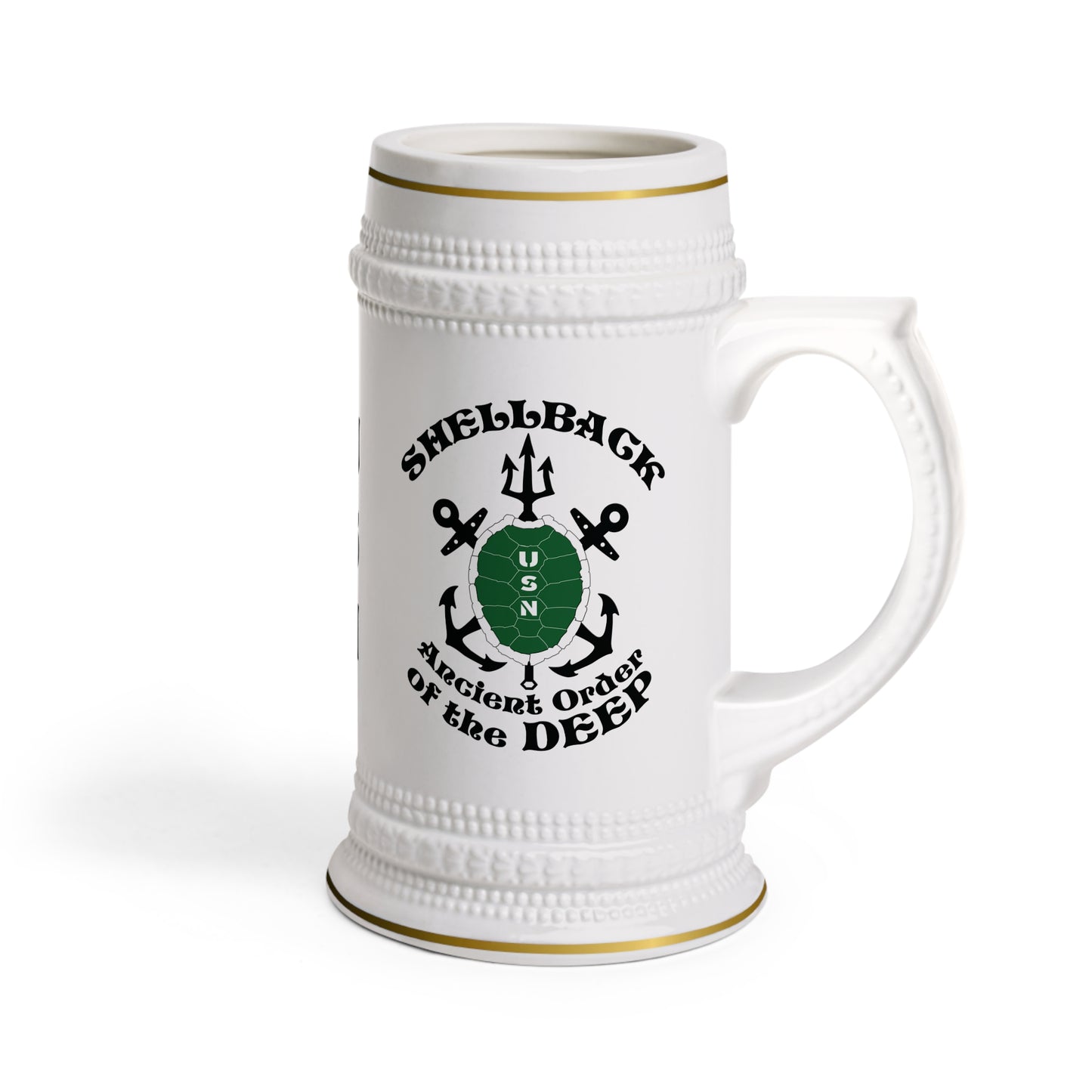 United States Navy Shellback Ancient Order of the Deep Equator Line-crossing Tradition Drinking Stein Mug