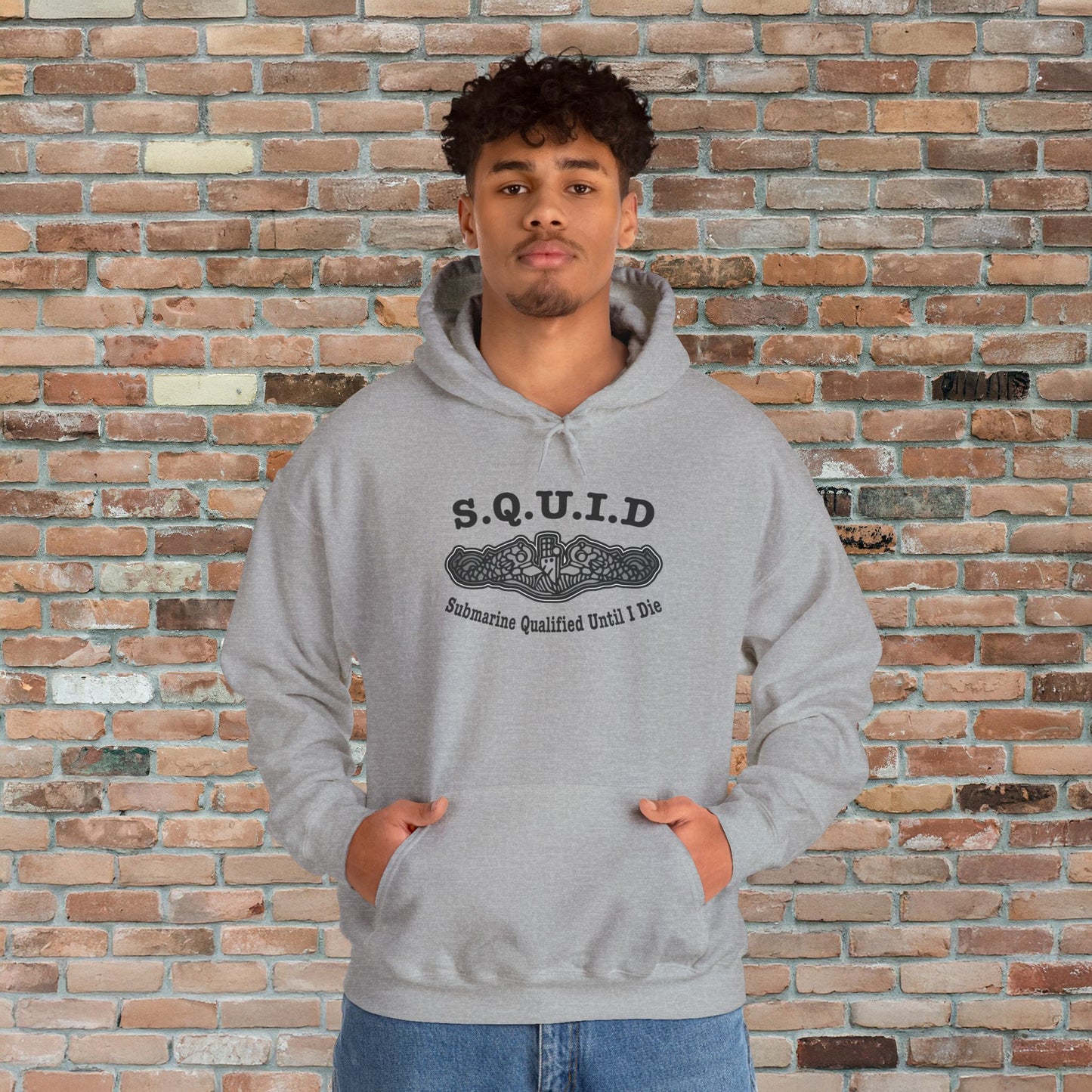 United States S.Q.U.I.D. Submarine Qualified Until I Die Unisex Heavy Blend™ Hooded Sweatshirt