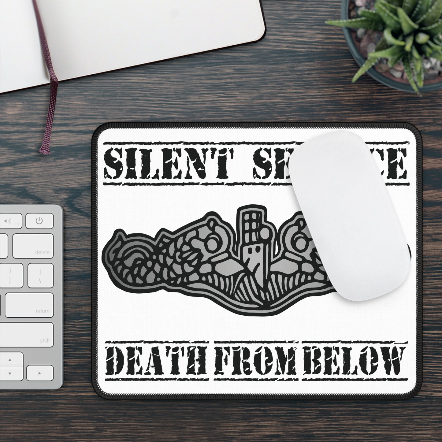 US Submarine Force Silver Dolphins Silent Service Death From Below Gaming Mouse Pad