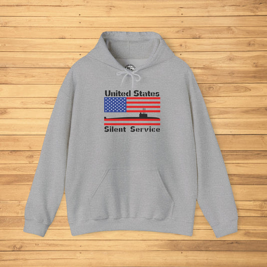 United States Submarine Silent Service USA Flag Unisex Heavy Blend™ Hooded Sweatshirt