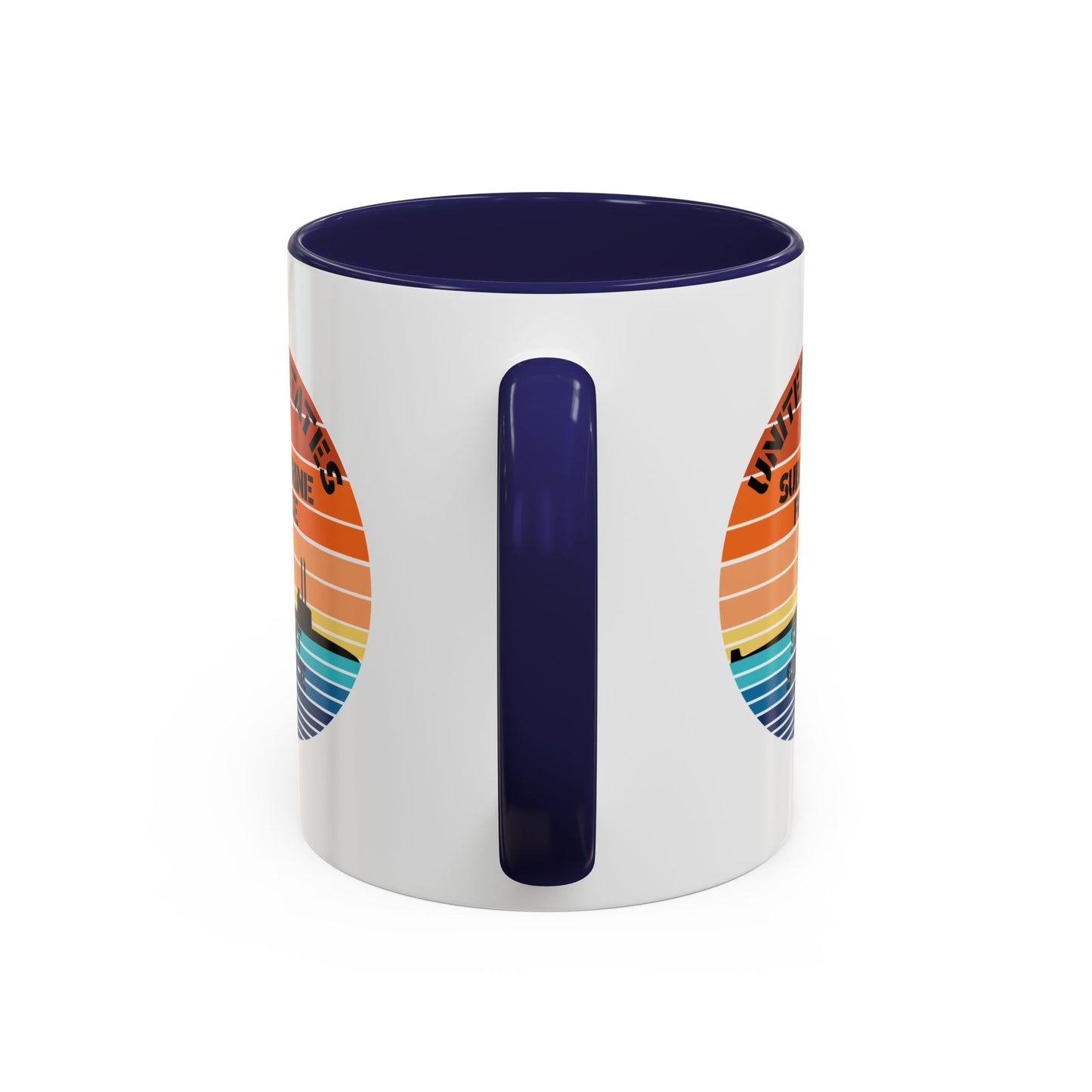 Sunset United States Navy Submarine Force Silent Service Accent Coffee Mugs