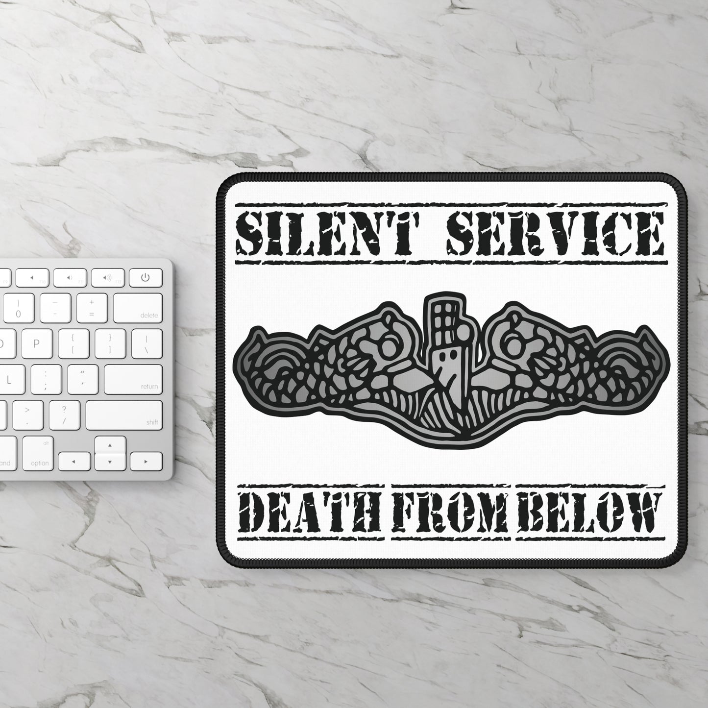 US Submarine Force Silver Dolphins Silent Service Death From Below Gaming Mouse Pad