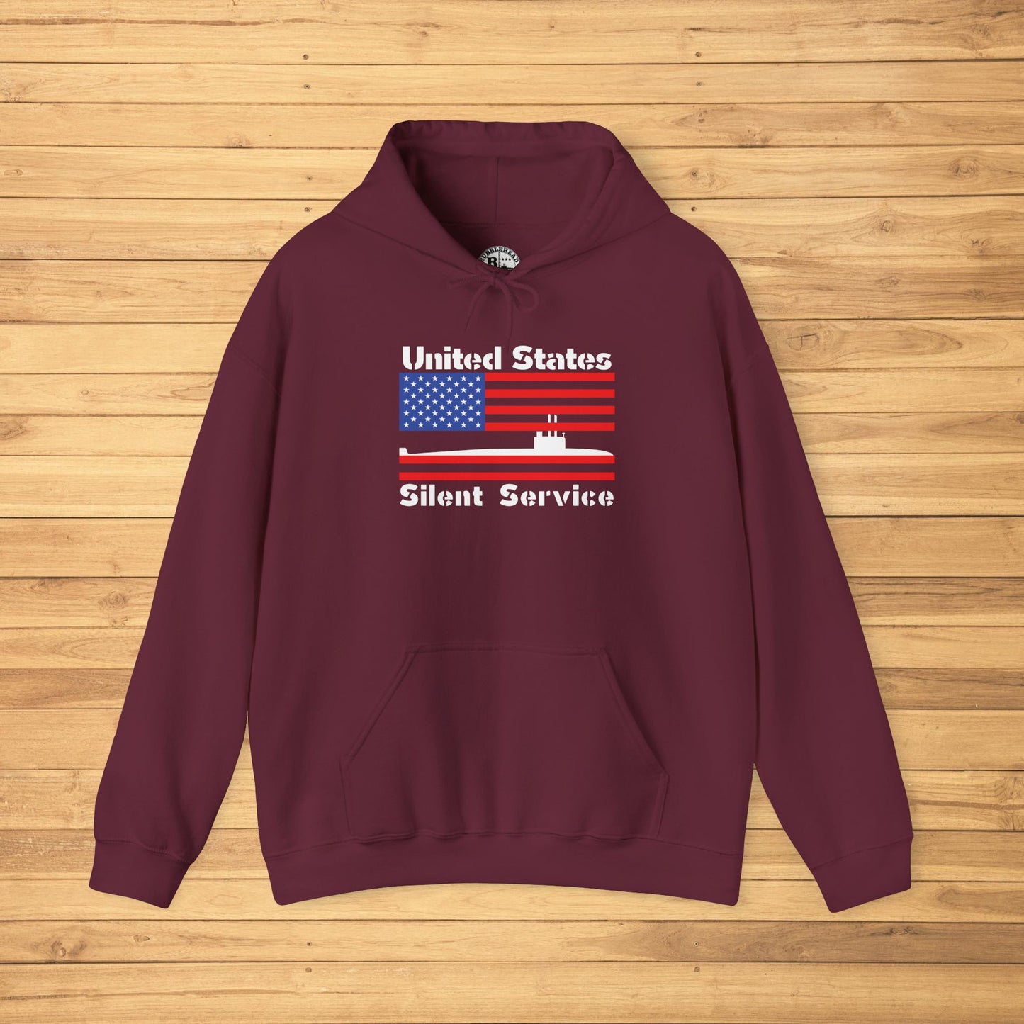 United States Submarine Silent Service USA Flag Unisex Heavy Blend™ Hooded Sweatshirt
