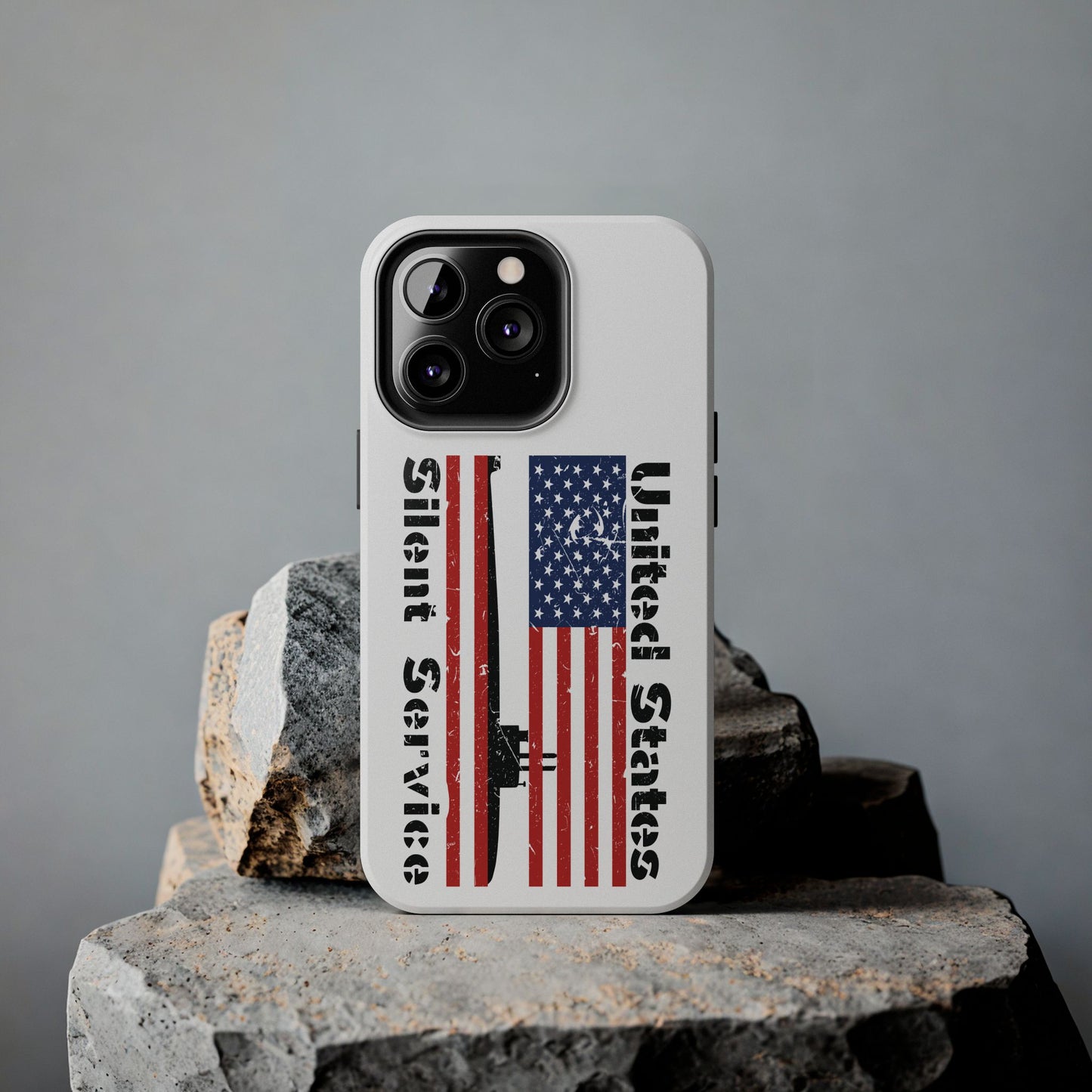 United States Submarine Silent Service Distressed Flag Tough iPhone Case