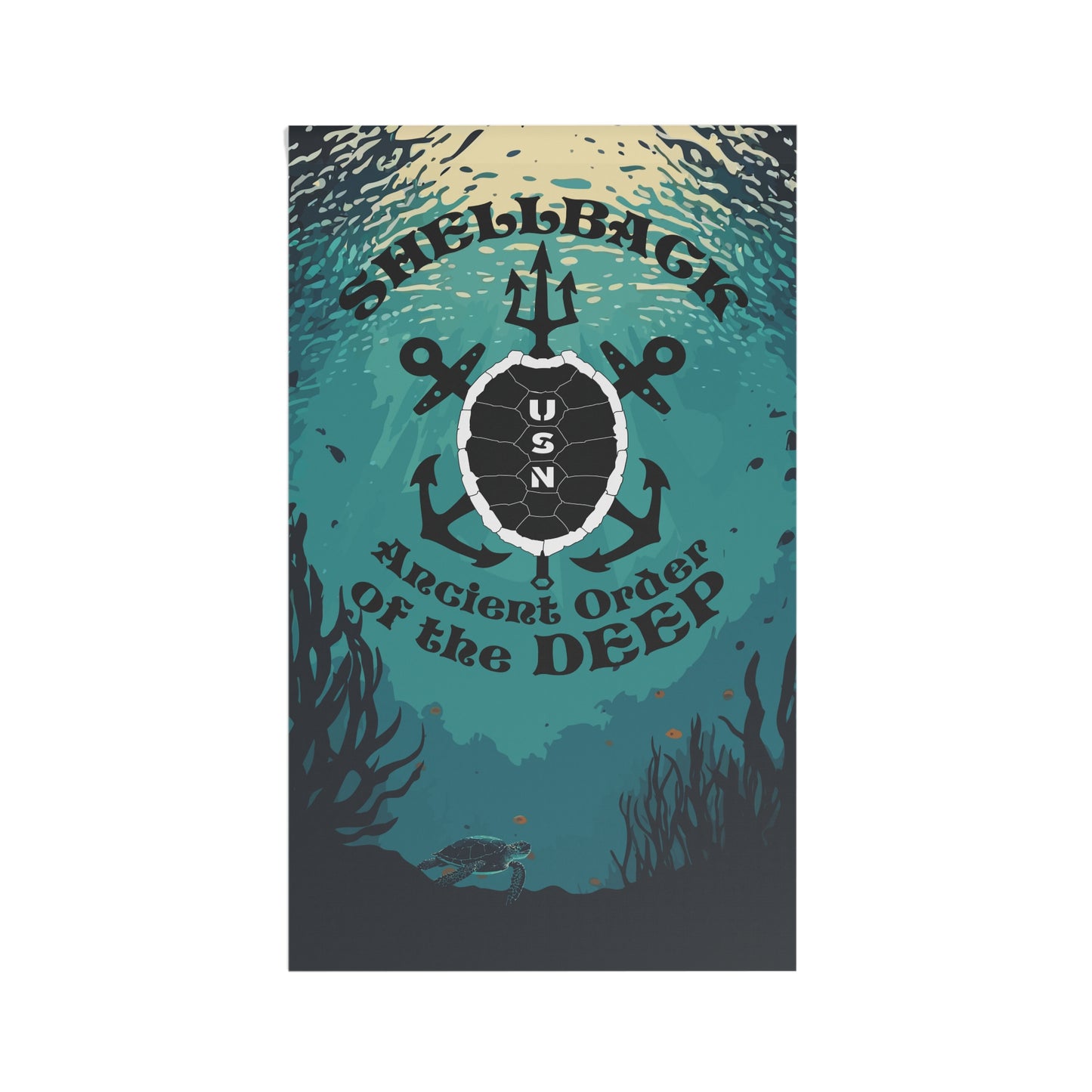 USN Navy Shellback Ancient Order of the Deep House Banner