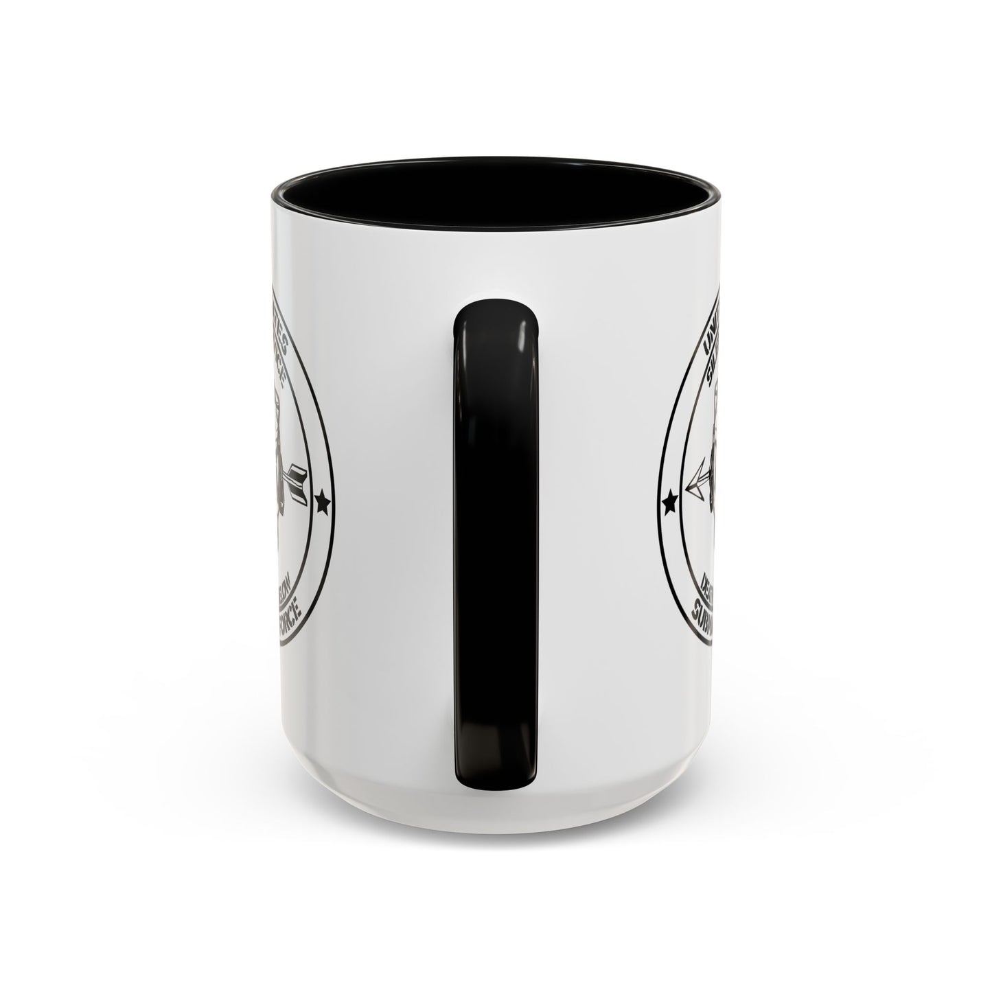 US Navy Submarine Force Silent Service Death From Below Sailor Skull Accent Coffee Mug