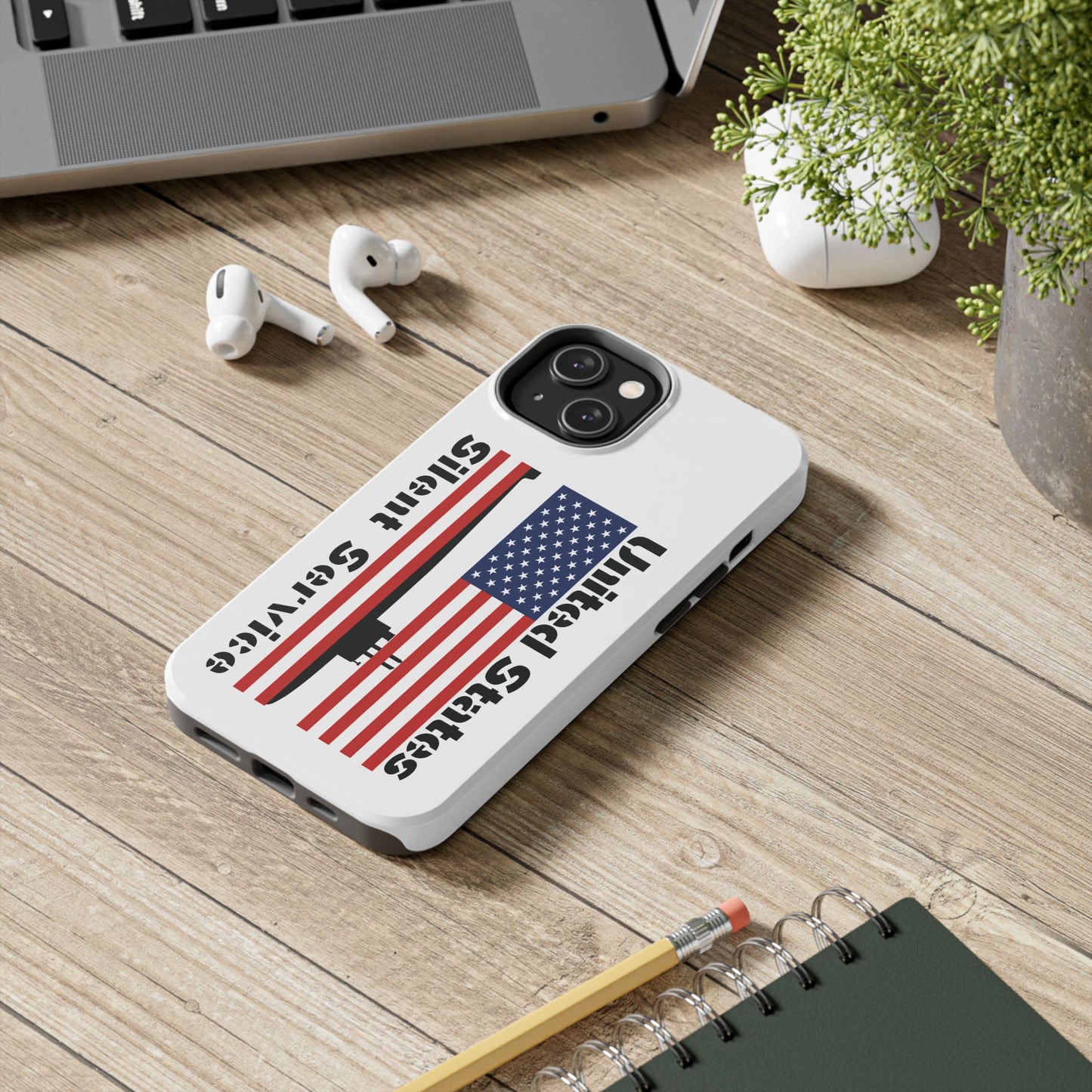 United States Submarine Silent Service Flag Tough iPhone Case
