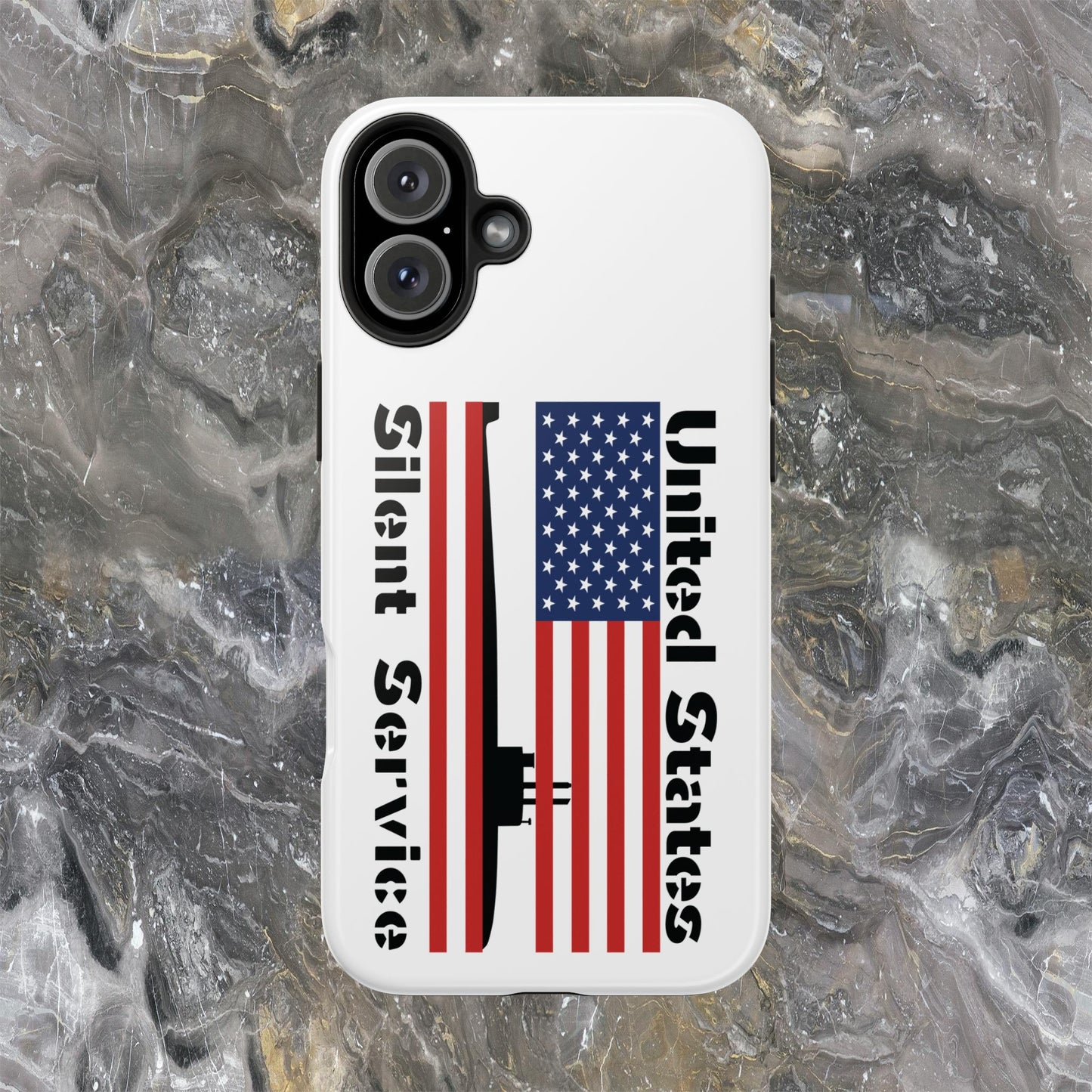 United States Submarine Silent Service Flag Tough iPhone Case