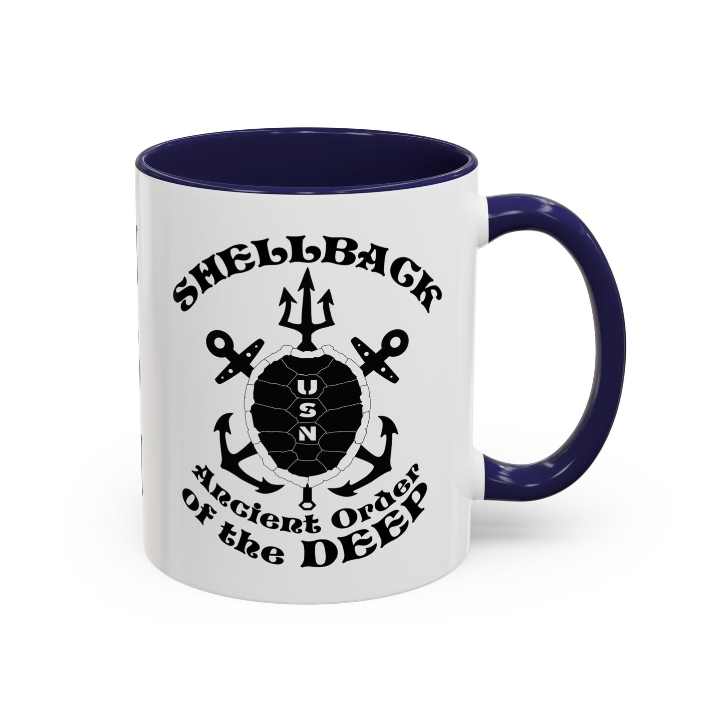United States Navy Shellback Ancient Order of the Deep Equator Line-Crossing Ceremony Accent Coffee Mugs
