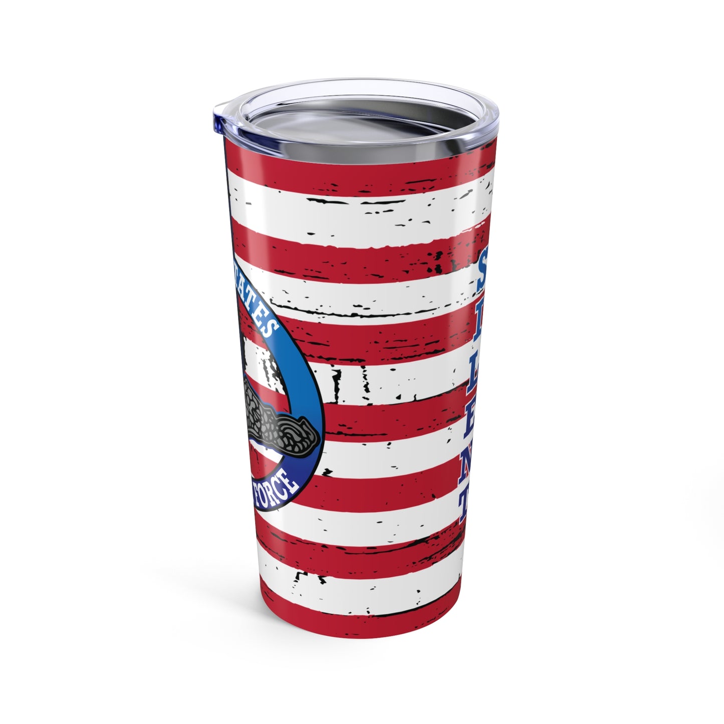 United States Submarine Force Silver Dolphins Silent Service Stainless Steel Tumbler 20oz