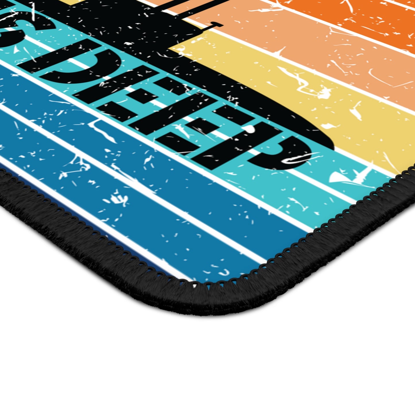 Sunset United States Submarine Force Pride Runs Deep Distressed Retro Vintage Gaming Mouse Pad