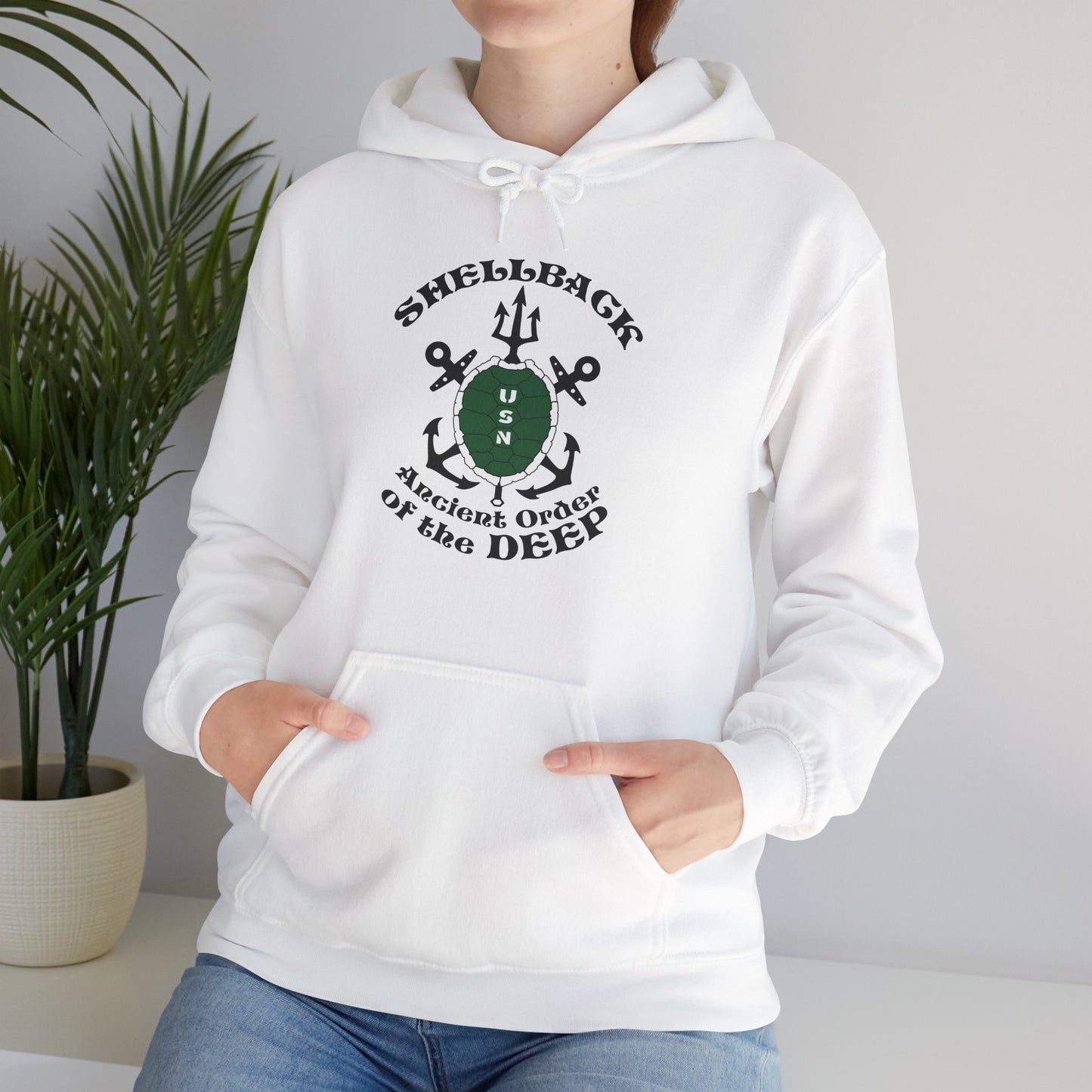 United States Shellback Ancient Order of the Deep Unisex Heavy Blend™ Hooded Sweatshirt