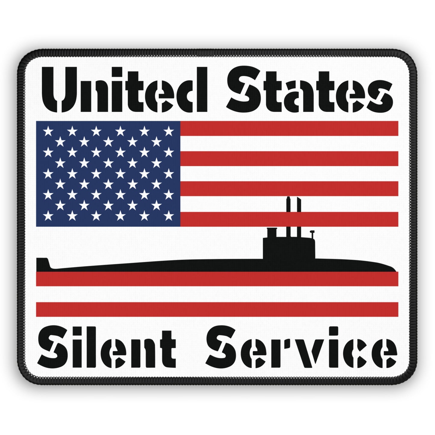United States Silent Service Submarine Force American Flag Gaming Mouse Pad