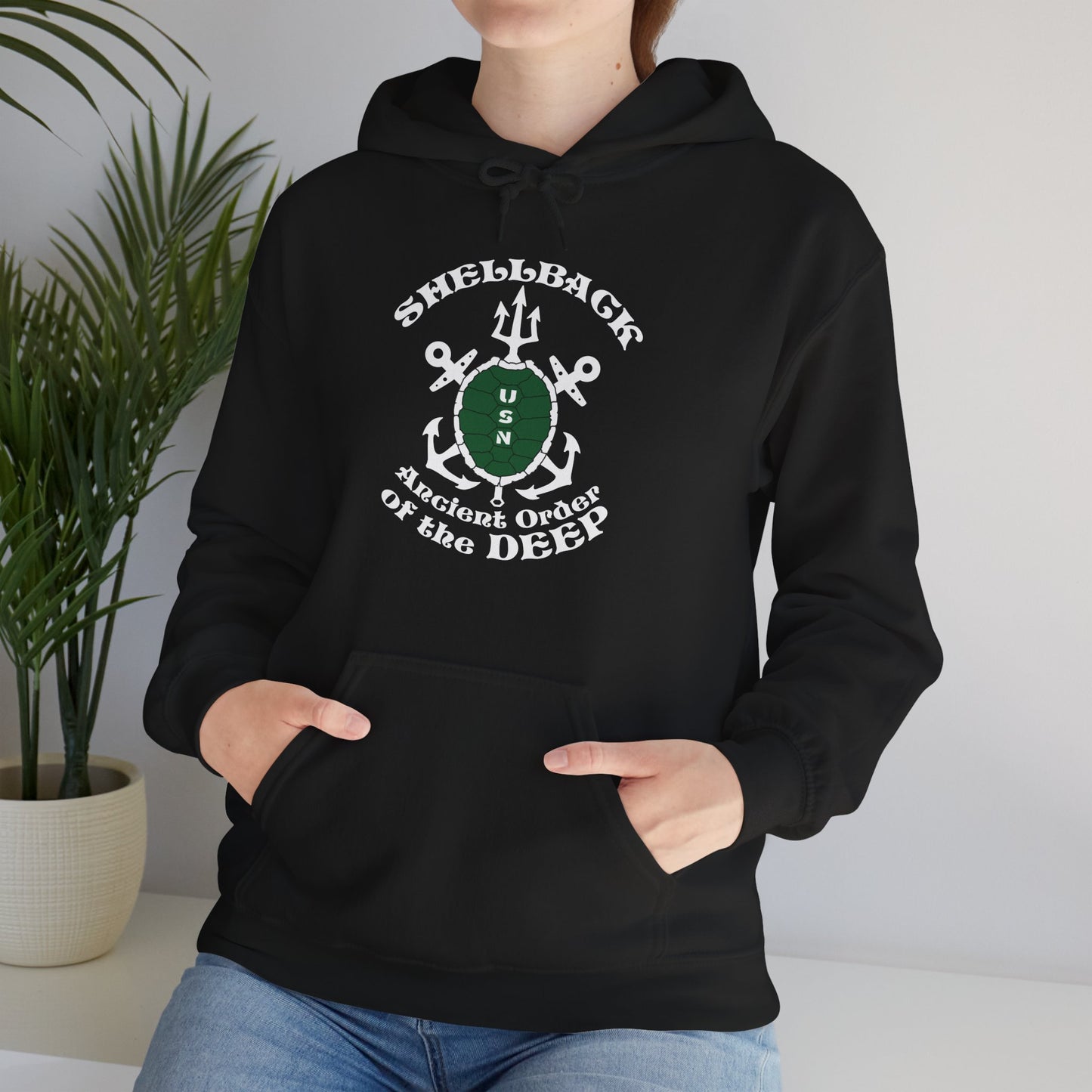 United States Shellback Ancient Order of the Deep Unisex Heavy Blend™ Hooded Sweatshirt