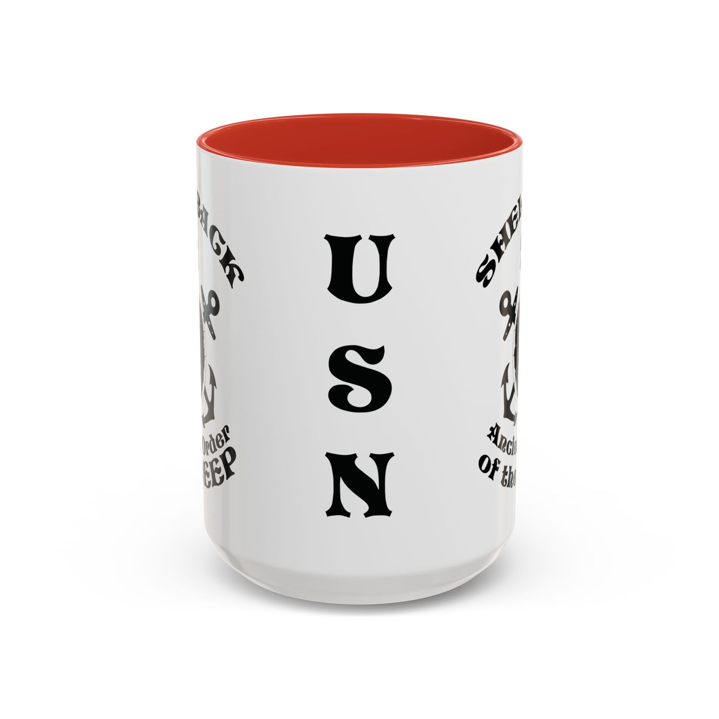 United States Navy Shellback Ancient Order of the Deep Equator Line-Crossing Ceremony Accent Coffee Mugs