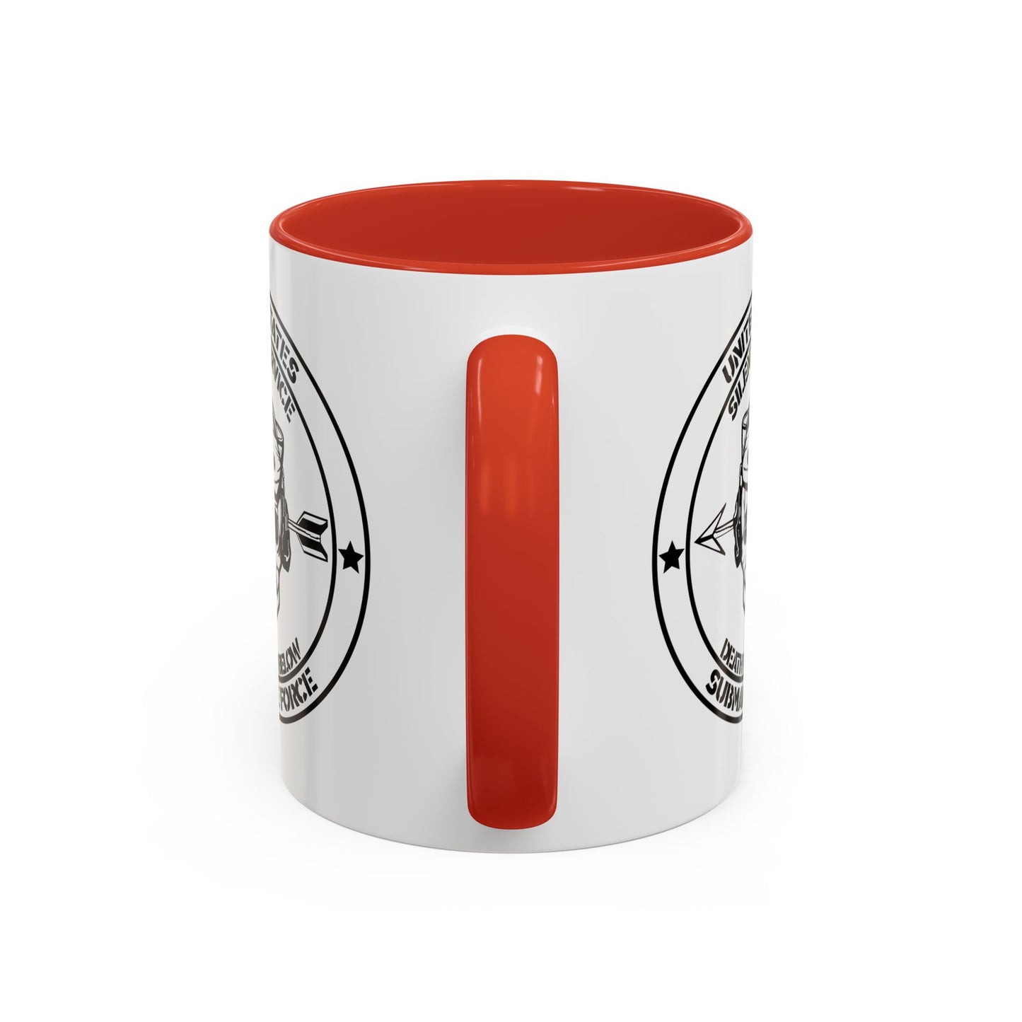 US Navy Submarine Force Silent Service Death From Below Sailor Skull Accent Coffee Mug