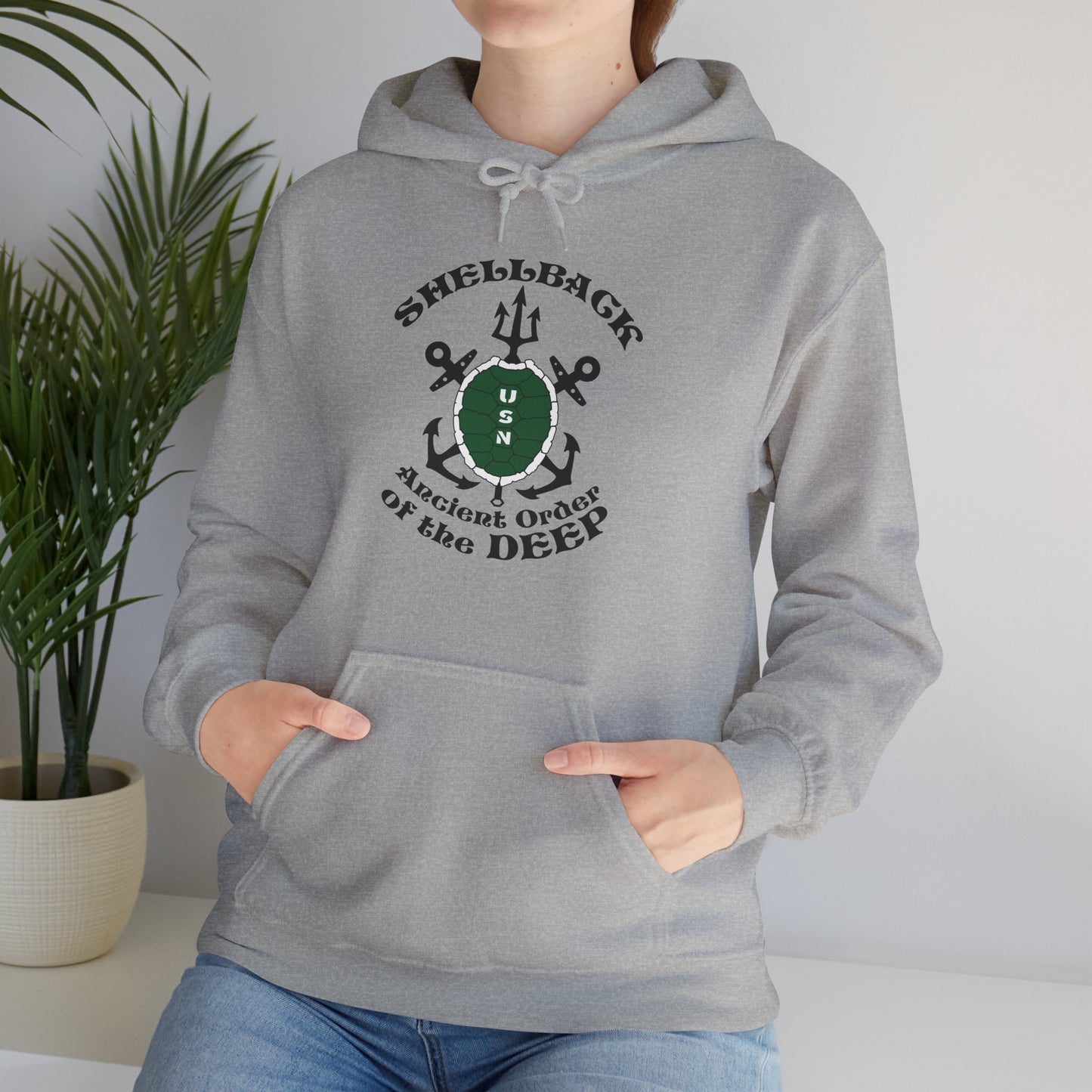 United States Shellback Ancient Order of the Deep Unisex Heavy Blend™ Hooded Sweatshirt