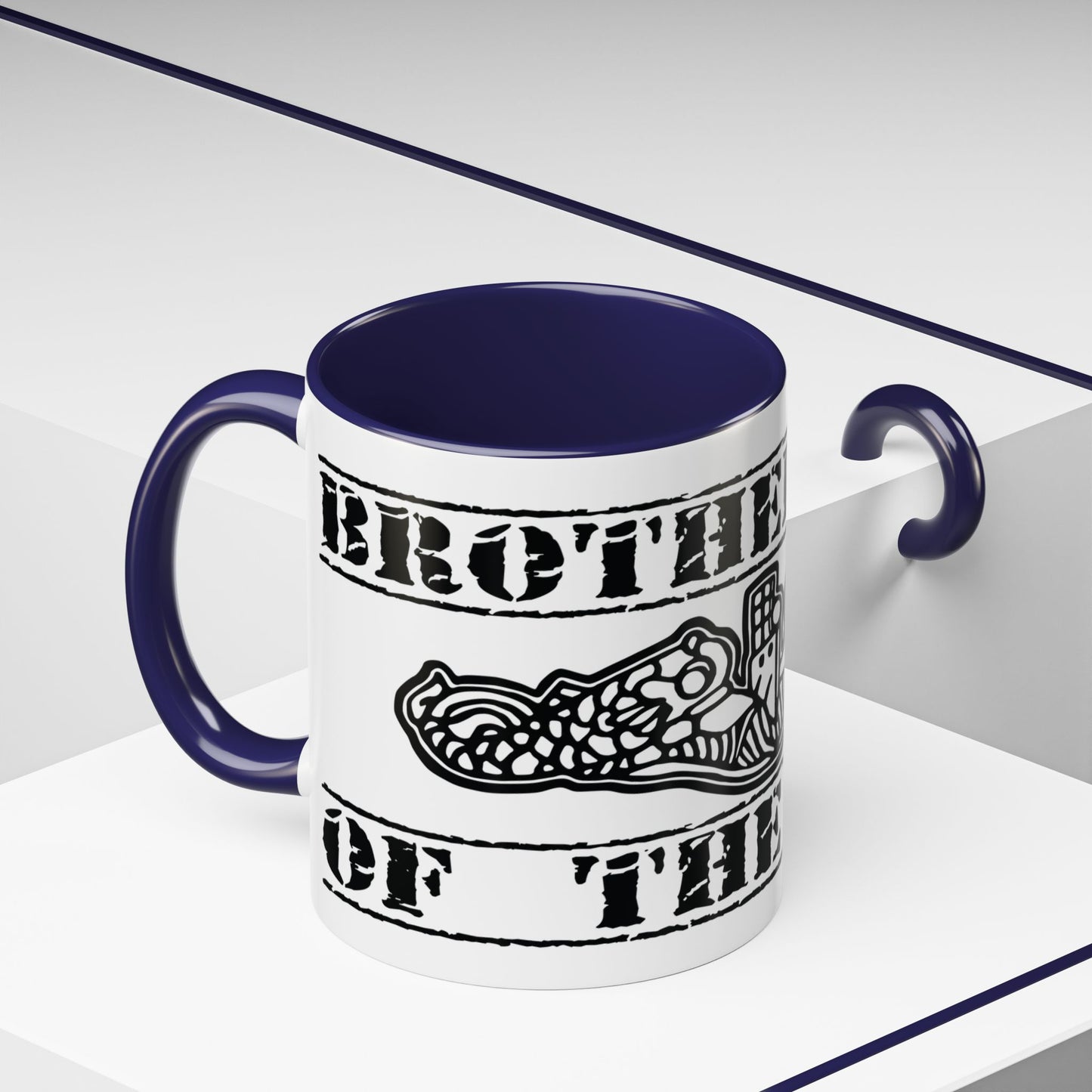 USN Submarine Force Brotherhood of the Phin Silent Service Navy Dolphins Accent Coffee Mugs