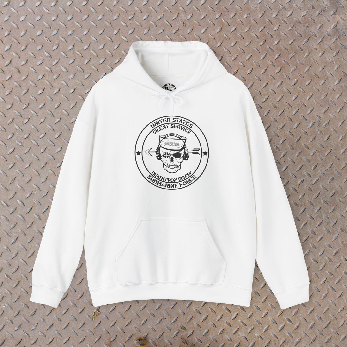 United States Submarine Force Silent Service Death From Below Unisex Heavy Blend™ Hooded Sweatshirt