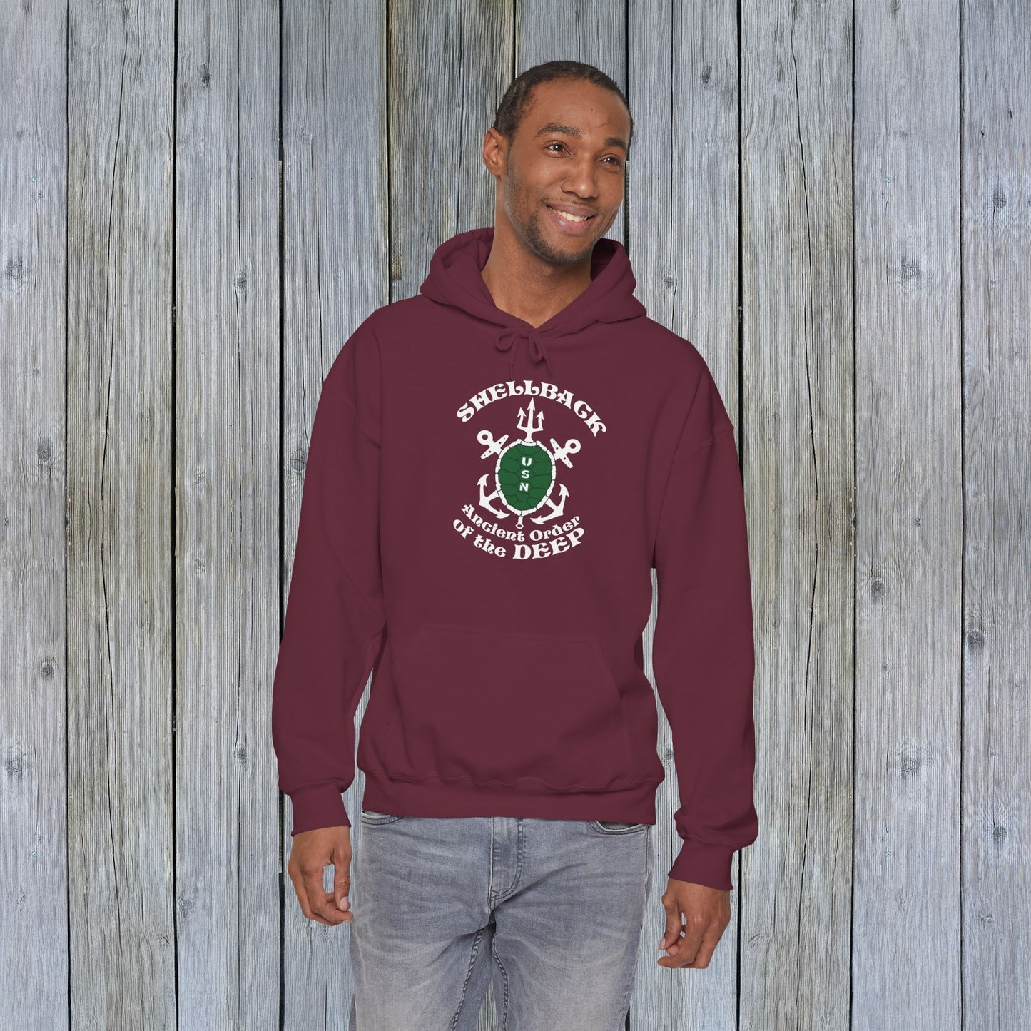 United States Shellback Ancient Order of the Deep Unisex Heavy Blend™ Hooded Sweatshirt