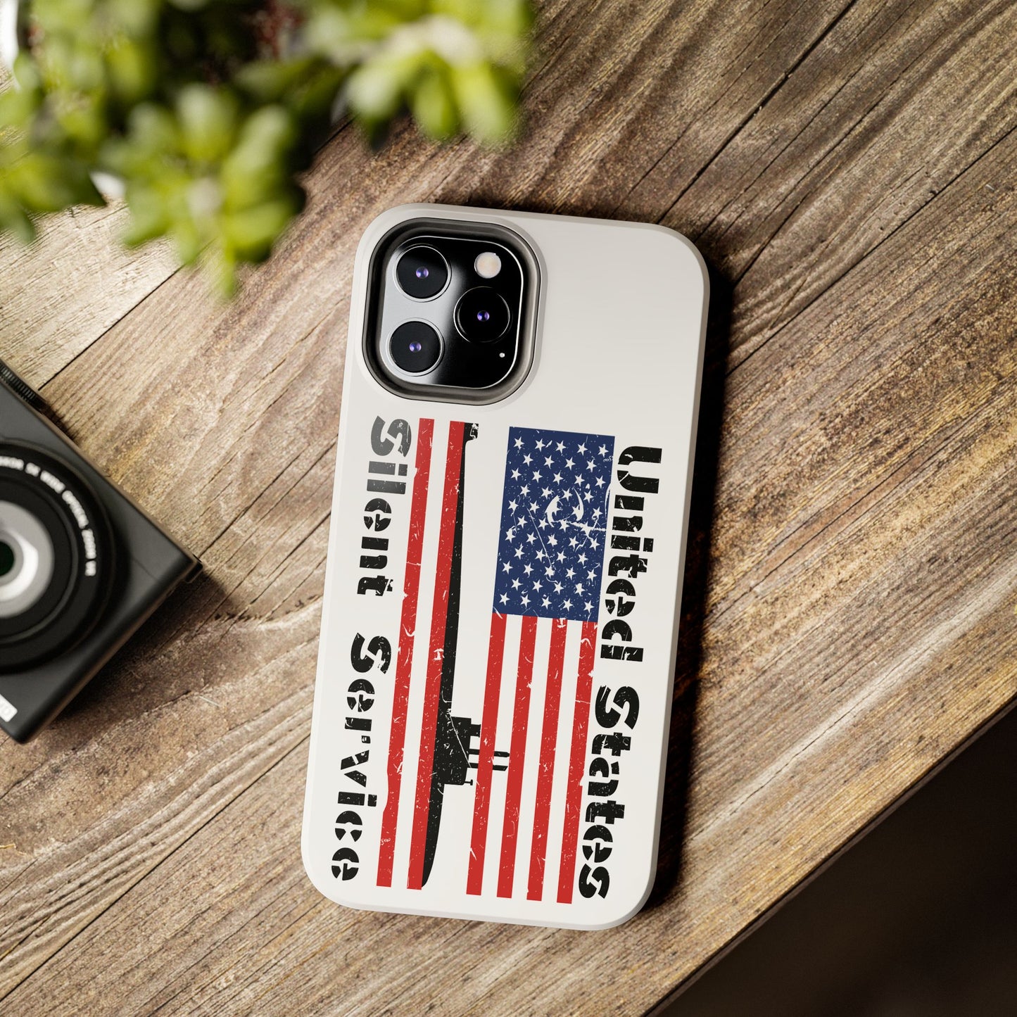 United States Submarine Silent Service Distressed Flag Tough iPhone Case