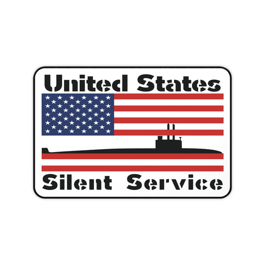 United States Silent Service Submarine Force American Flag Desk Mat