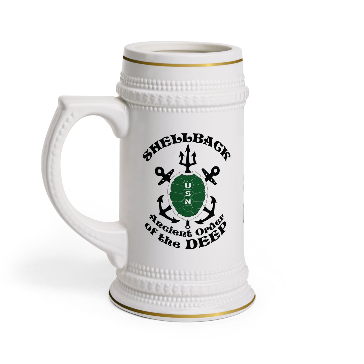 United States Navy Shellback Ancient Order of the Deep Equator Line-crossing Tradition Drinking Stein Mug