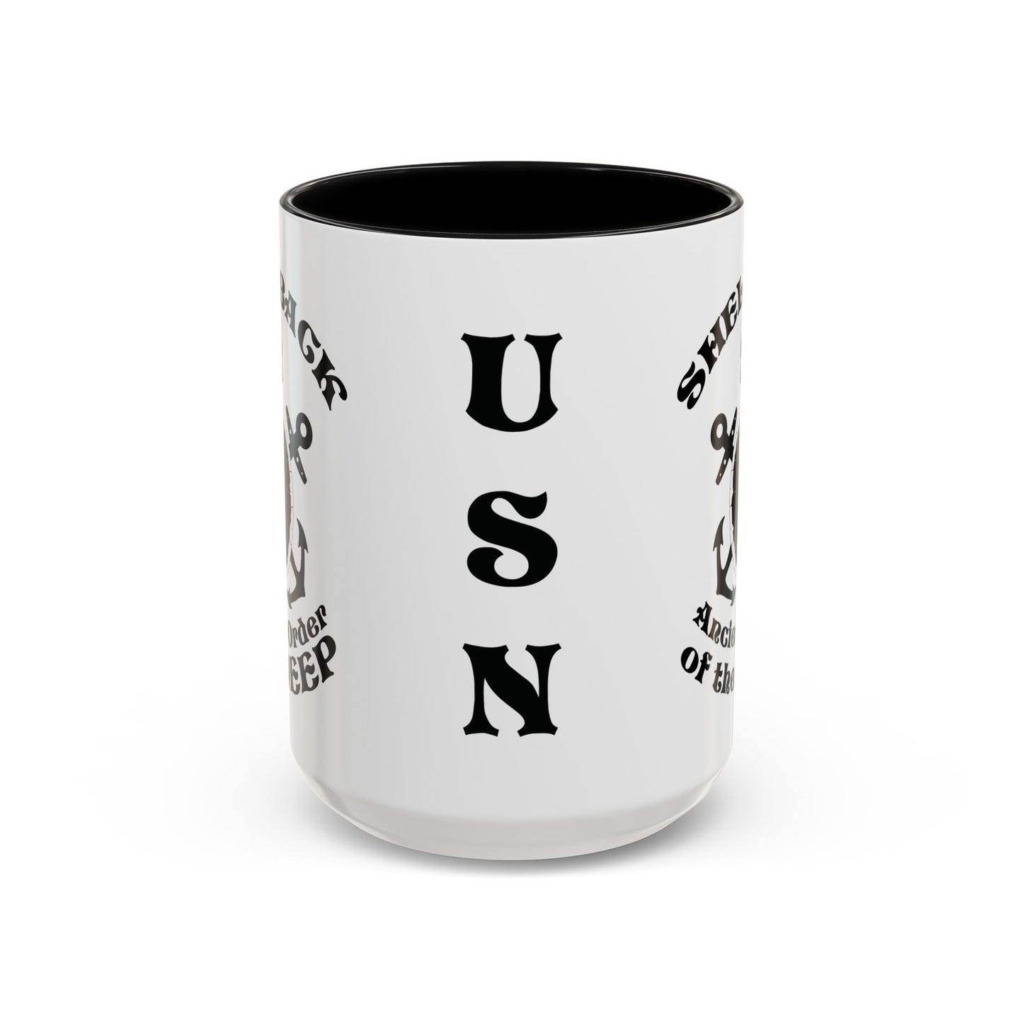 United States Navy Shellback Ancient Order of the Deep Equator Line-Crossing Ceremony Accent Coffee Mugs