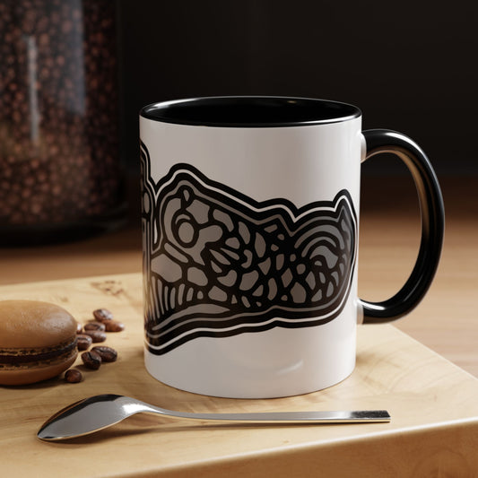 United States Navy Submarine Force Enlisted Silver Dolphins Silent Service Accent Coffee Mugs