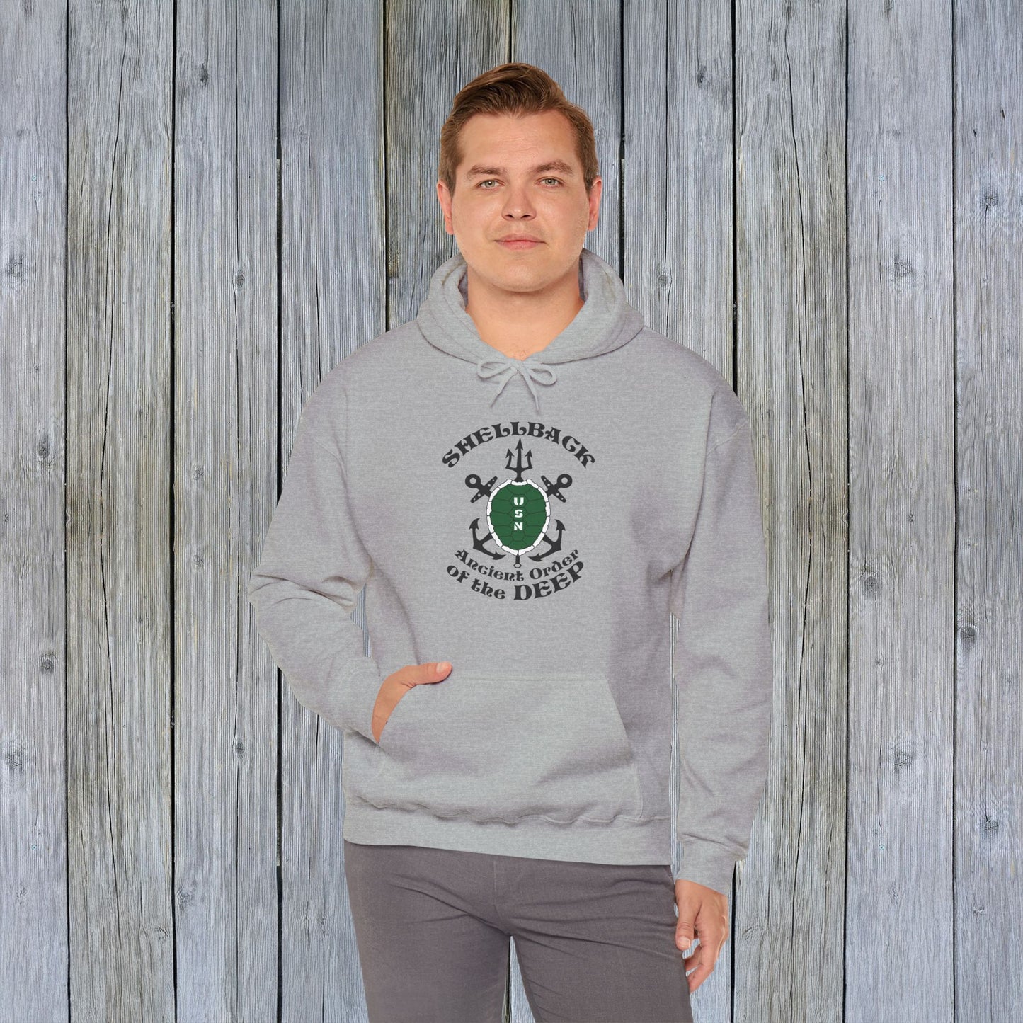 United States Shellback Ancient Order of the Deep Unisex Heavy Blend™ Hooded Sweatshirt