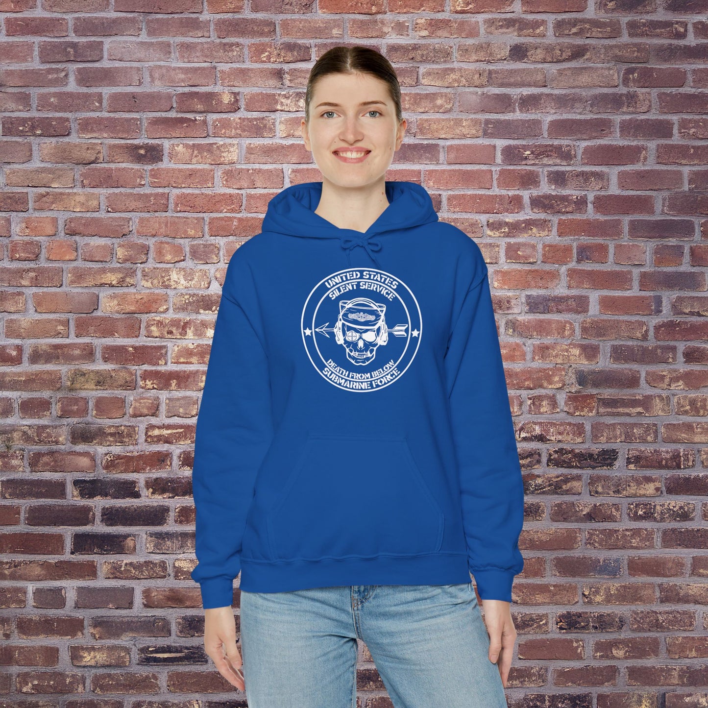 United States Submarine Force Silent Service Death From Below Unisex Heavy Blend™ Hooded Sweatshirt