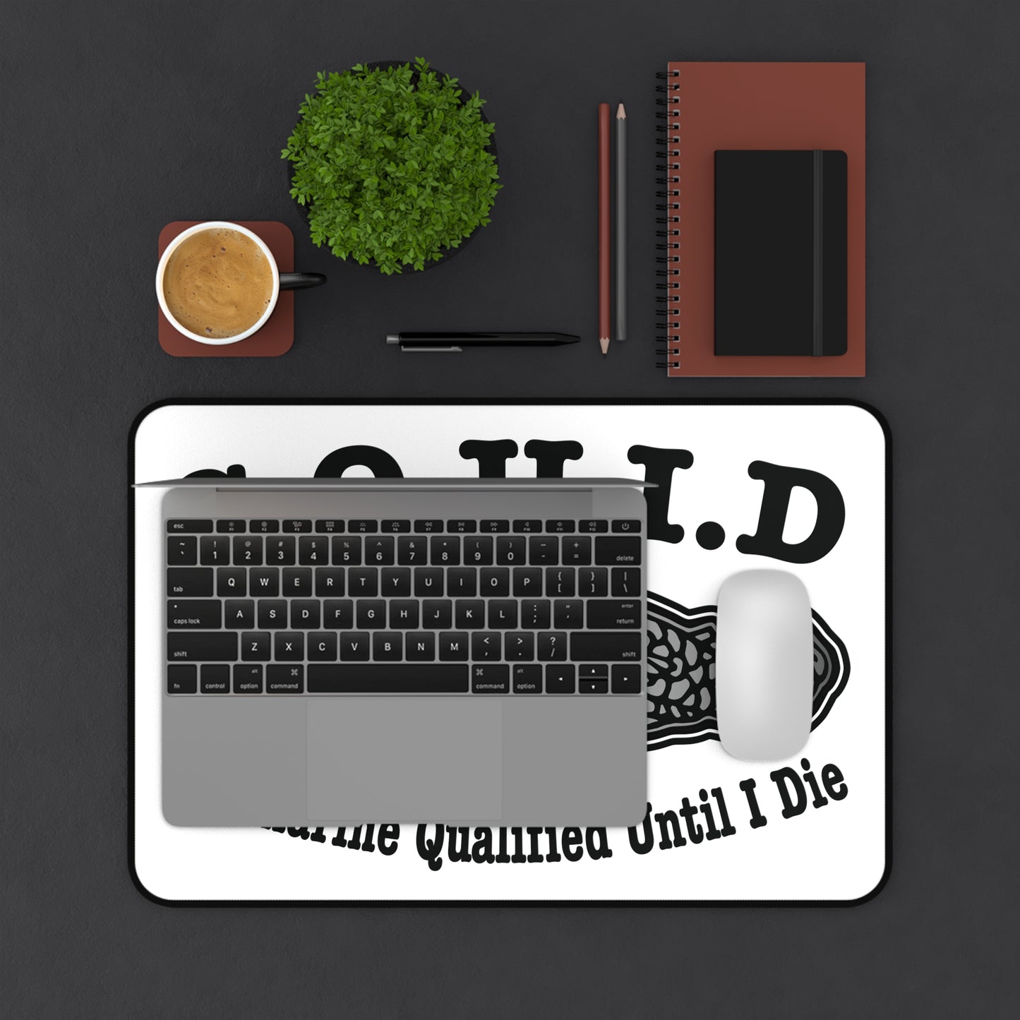 United States S.Q.U.I.D. Submarine Qualified Until I Die Desk Mat