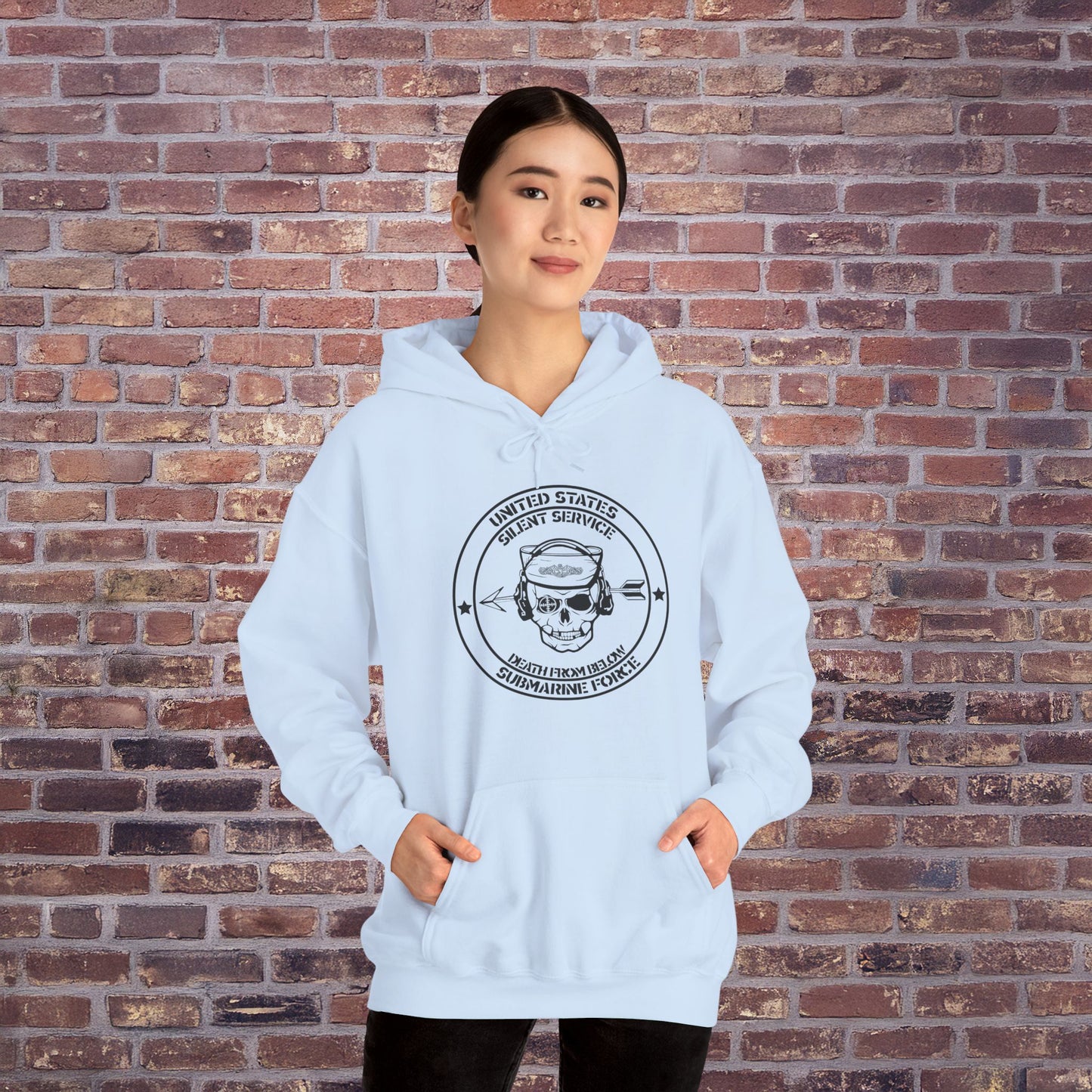 United States Submarine Force Silent Service Death From Below Unisex Heavy Blend™ Hooded Sweatshirt
