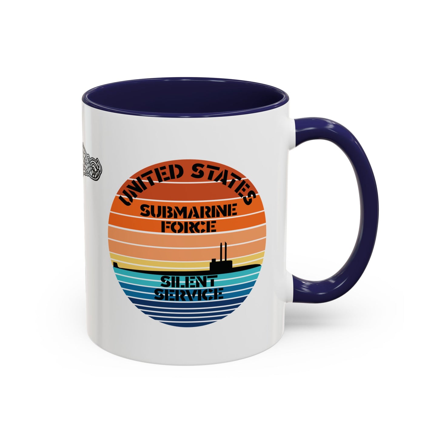 Sunset United States Navy Submarine Force Silent Service Accent Coffee Mugs