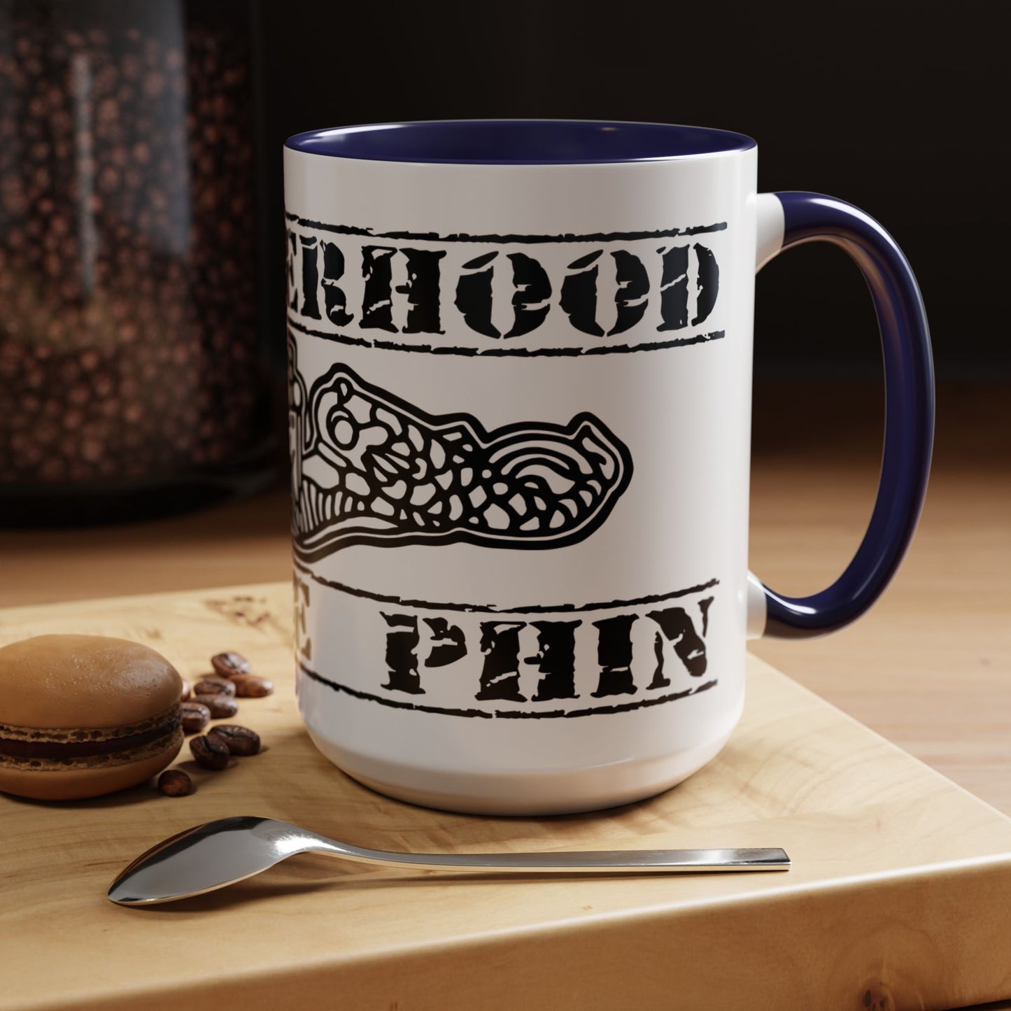 USN Submarine Force Brotherhood of the Phin Silent Service Navy Dolphins Accent Coffee Mugs