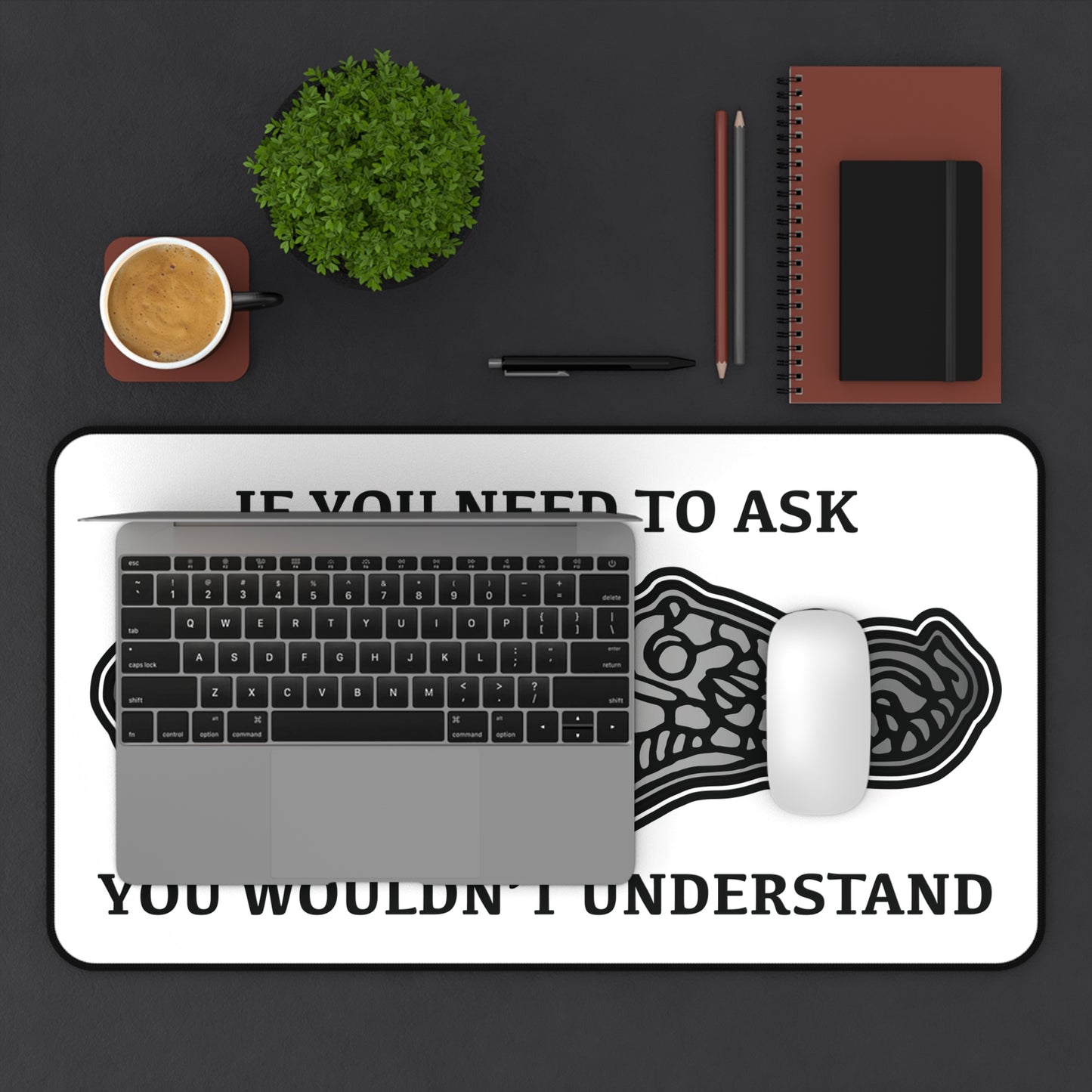 U.S. Submarine Dolphins If You Need To Ask You Wouldn't Understand Desk Mat