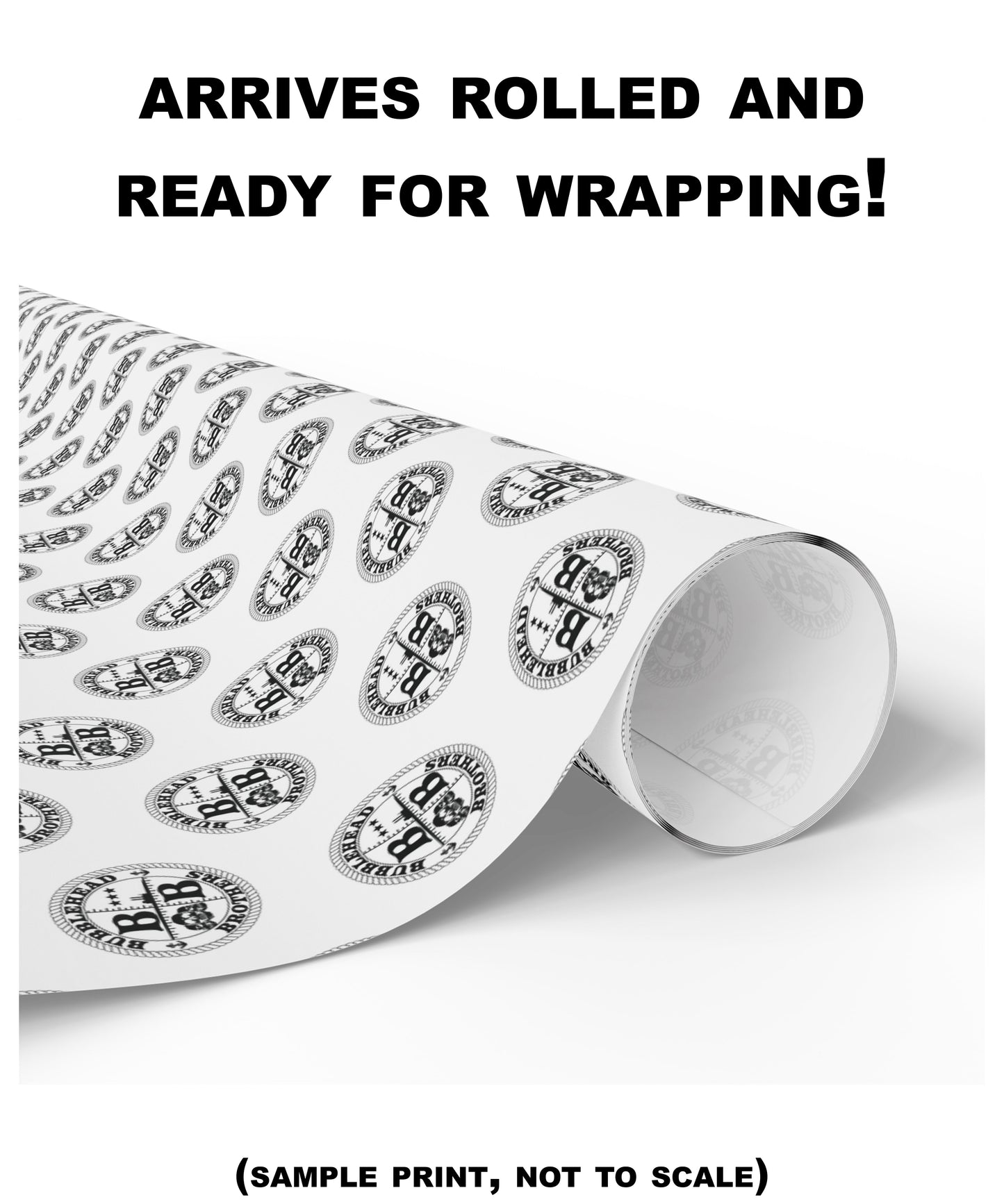 US Navy Sailor Skull Crossbones with Crosshairs and Anchors White Gift Wrap Papers