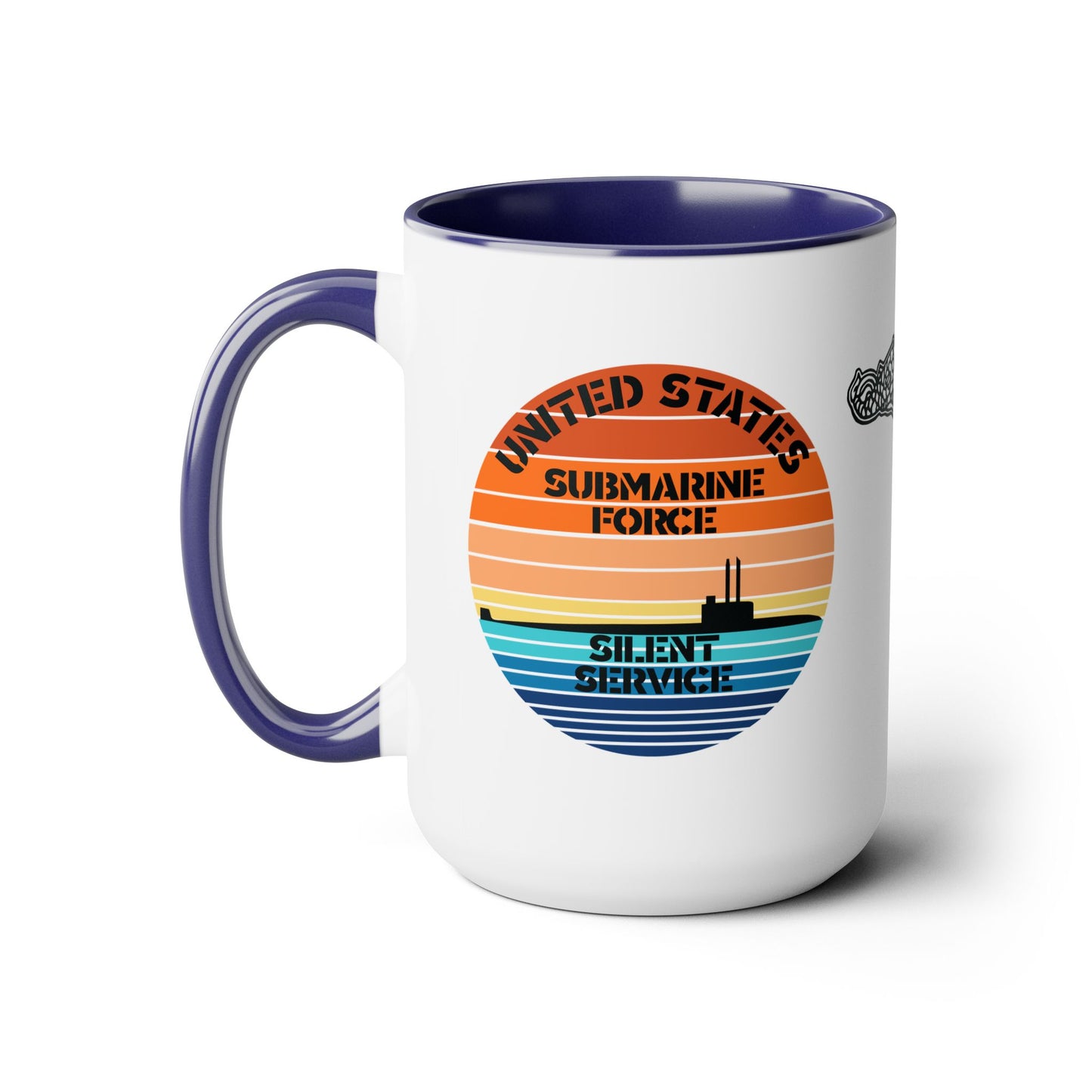 Sunset United States Navy Submarine Force Silent Service Accent Coffee Mugs
