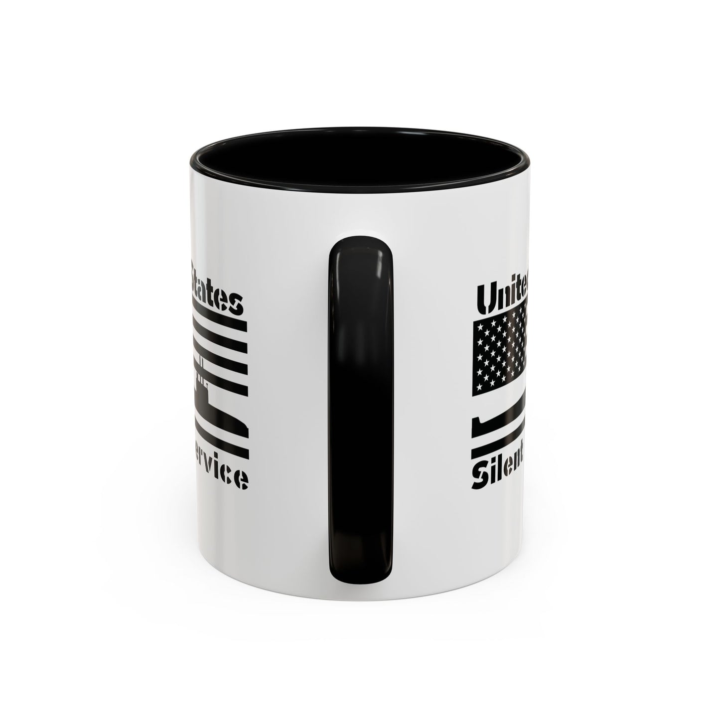 United States Navy Submarine Force Silent Service USA Flag Blackout Accent Coffee Mugs