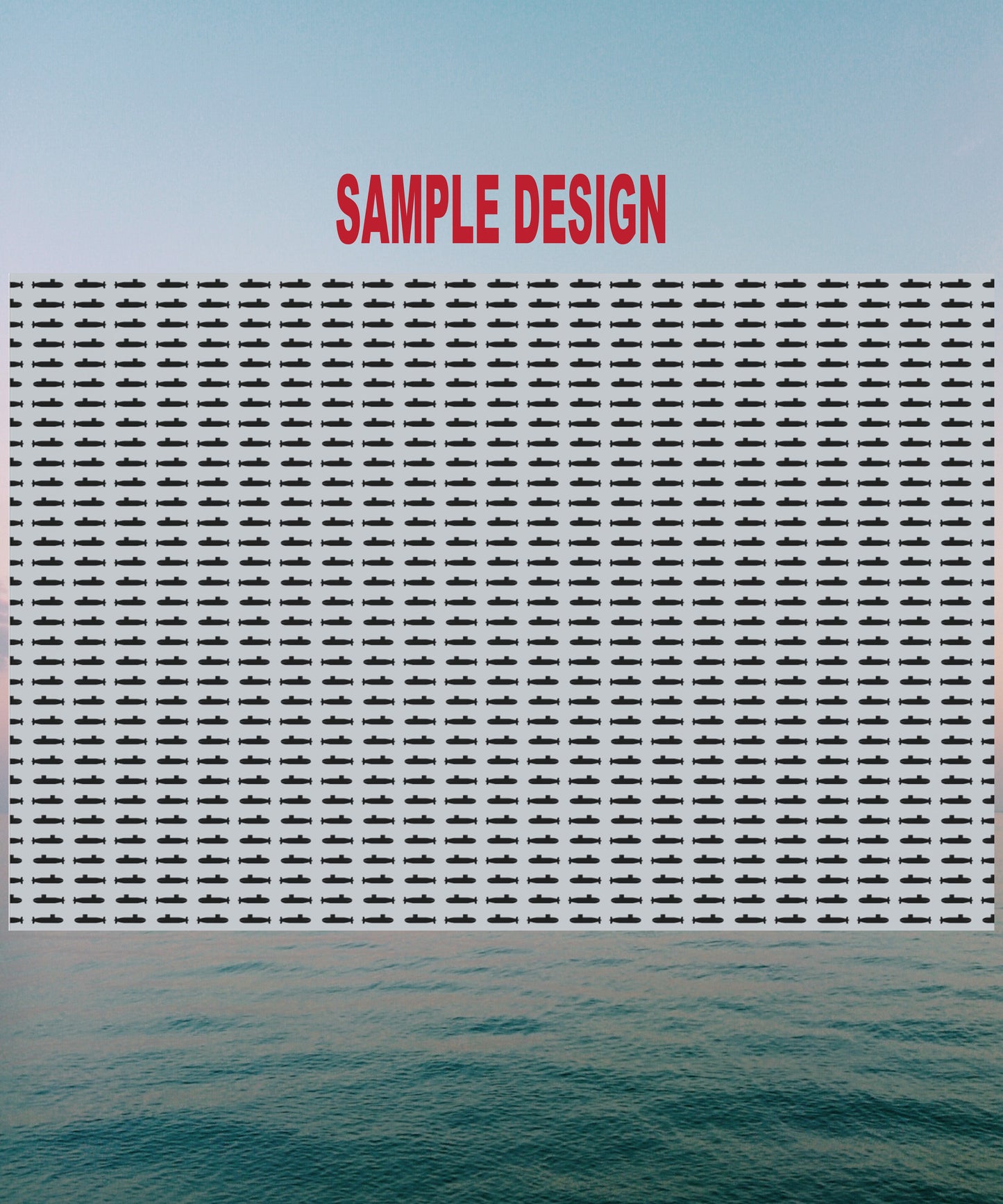 United States Navy Submarine Force Silent Service Black Mini Submarines Gray Gift Wrap Papers