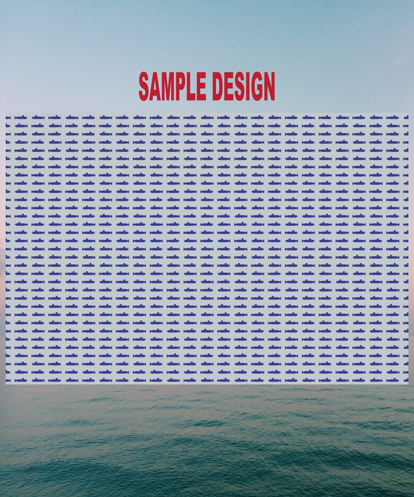 United States Navy Submarine Force Silent Service Blue Mini Submarines Gray Gift Wrap Papers