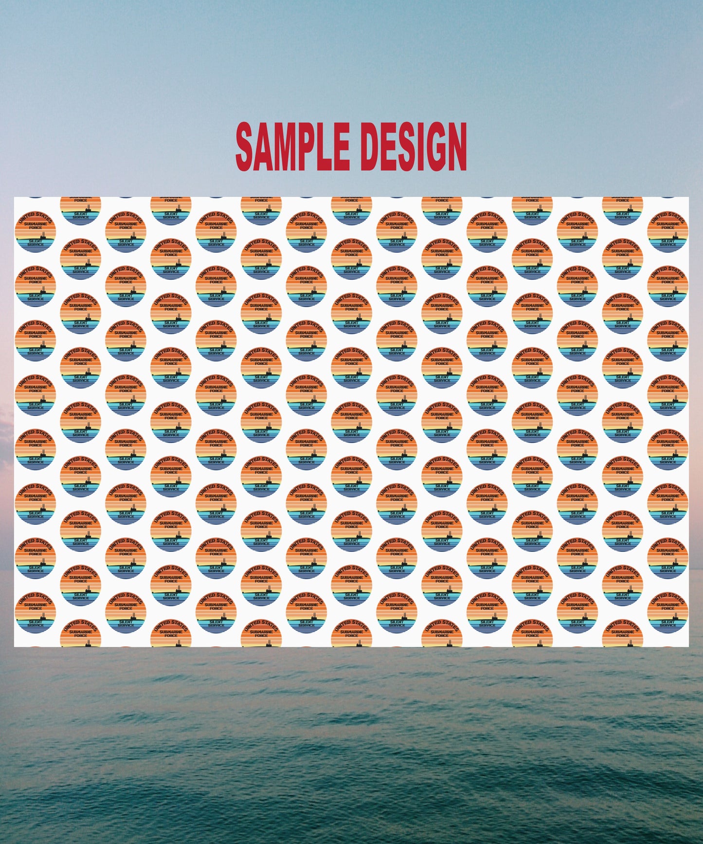 US Navy Submarine Force Silent Service Veteran Sailor Retro Design Gift Wrap Papers